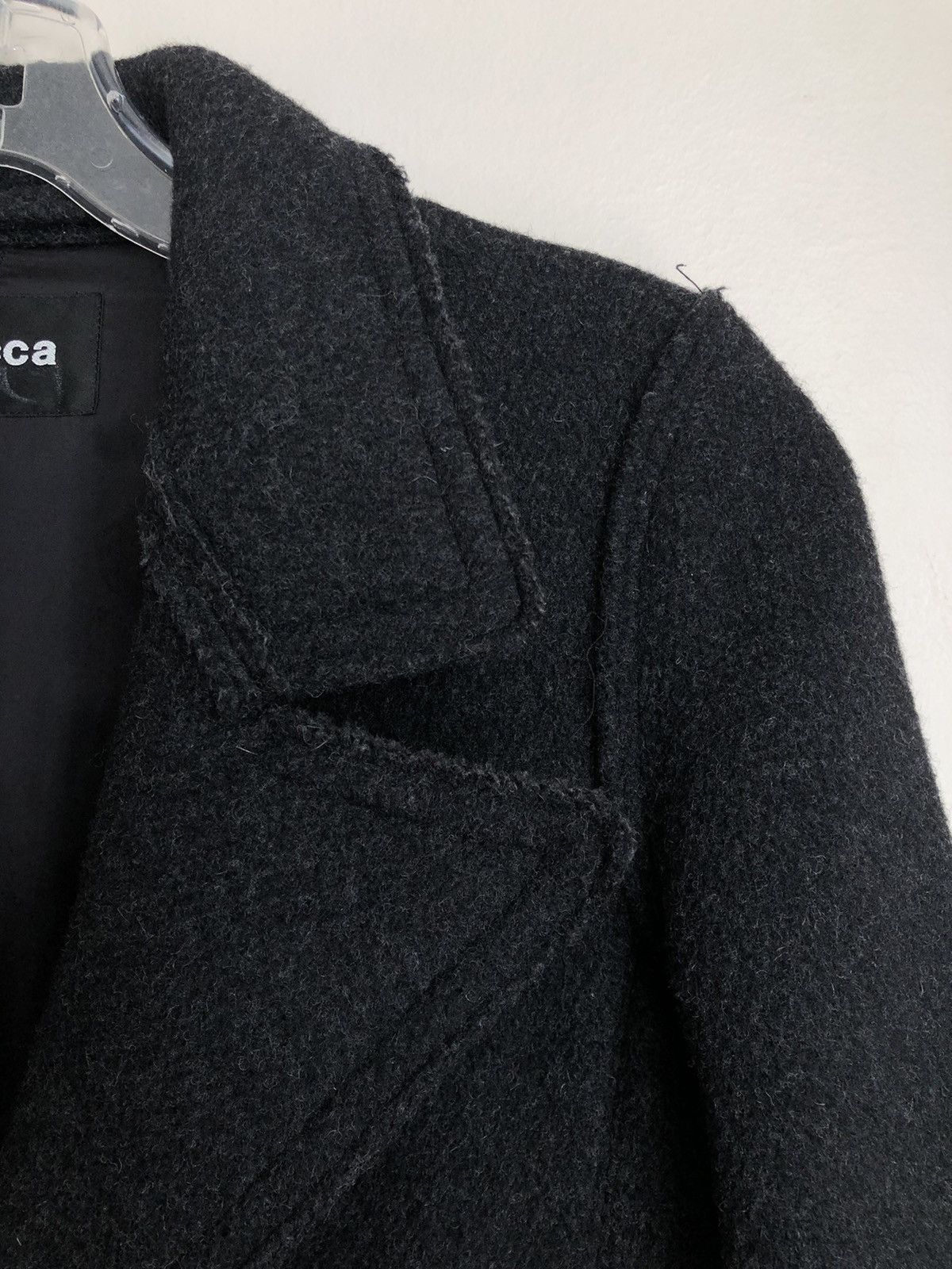 CABANE de ZUCCa × Issey Miyake × Zucca Zucca Vintage Distressed Raw Hem Coat Size S / US 4 / IT 40 - 8 Thumbnail