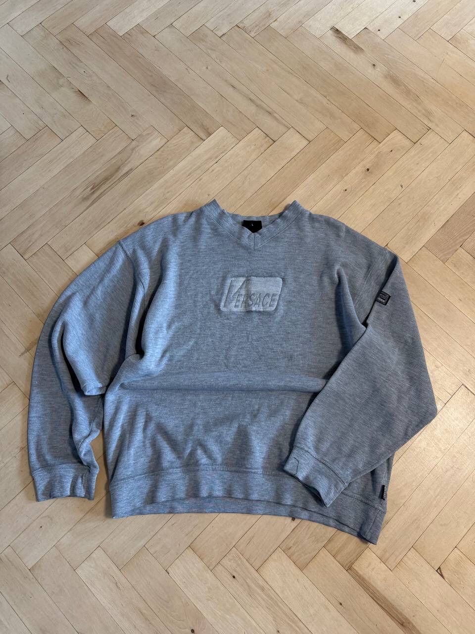 Vintage Vintage Sweatshirt Versace Style Avant Garde Y2K Size US L / EU 52-54 / 3 - 1 Thumbnail