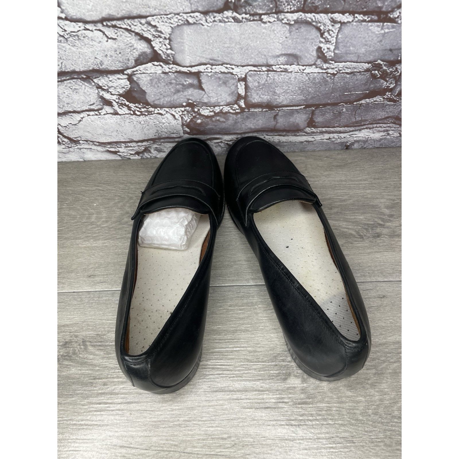 Paolo Mondo Paolo Mando Firenze Black Leather Penny Loafers Dress Shoes Size US 12 / EU 45 - 4 Thumbnail