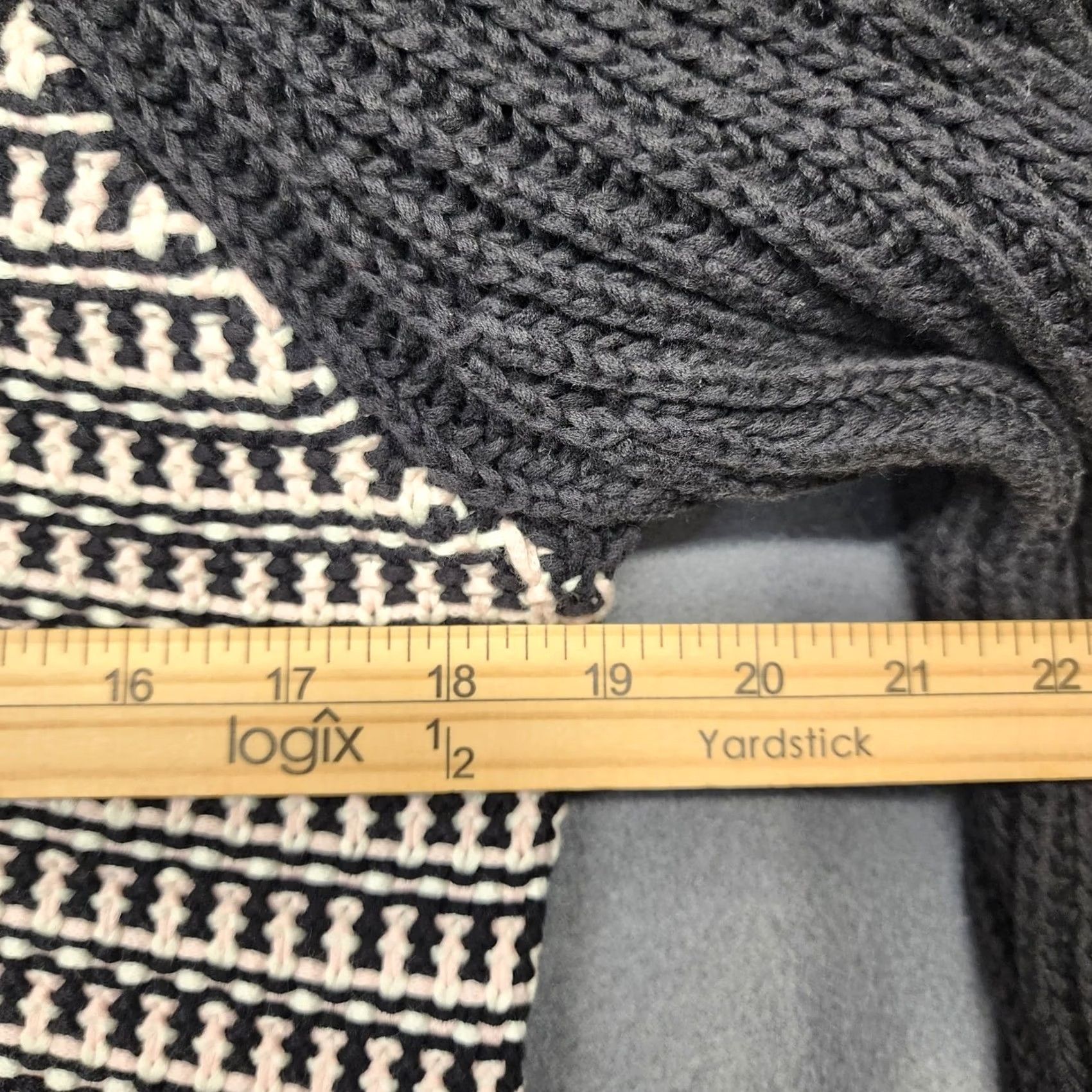 Vintage Kate Spade Womens Small Black Cream Geometric Knit Sweater 100% Cotton Size S / US 4 / IT 40 - 6 Thumbnail