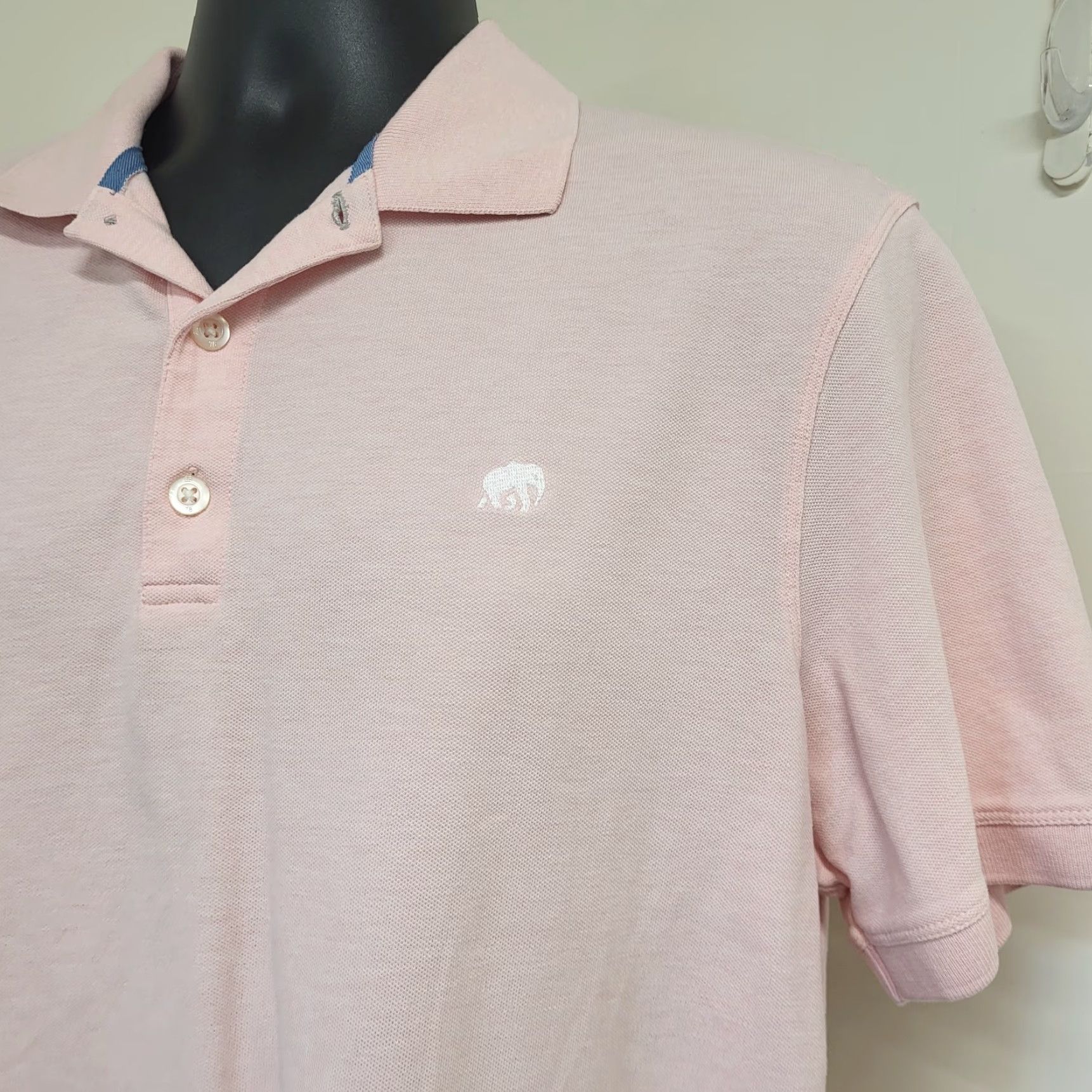 Banana Republic Banana Republic Pique Polo Shirt Mens L Pink Standard Fit Organic Cotton Shirt Polo shirt Size US L / EU 52-54 / 3 - 2 Thumbnail