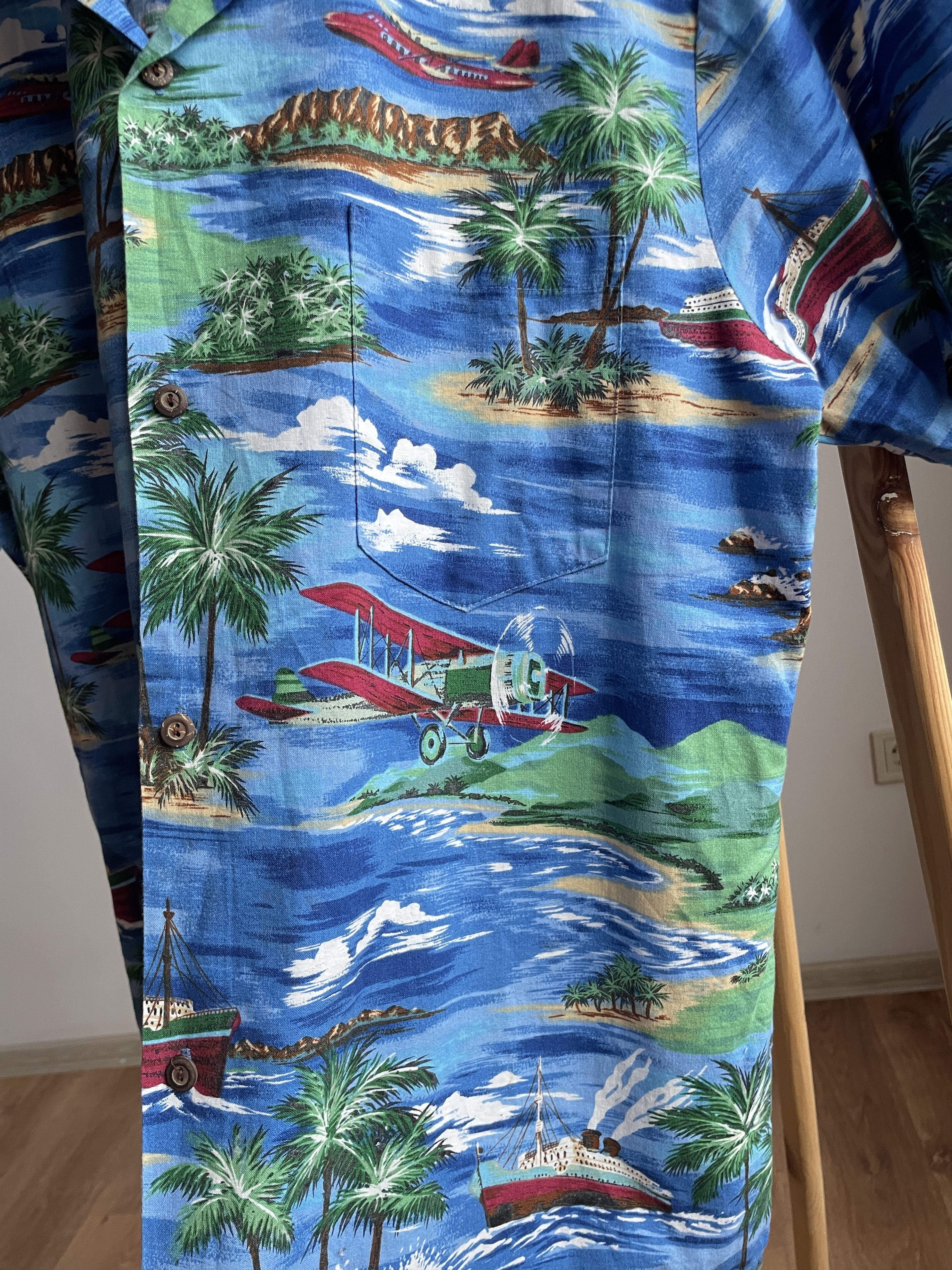 Vintage Ky's International Fashion Vintage 90's USA Hawaiian Shirt Size US XL / EU 56 / 4 - 5 Thumbnail