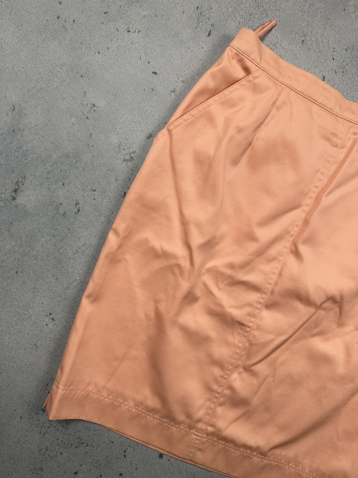 Escada Vintage Escada Peach Cotton Pencil Skirt Margaretha Ley Rare Size 28" / US 6 / IT 42 - 3 Thumbnail