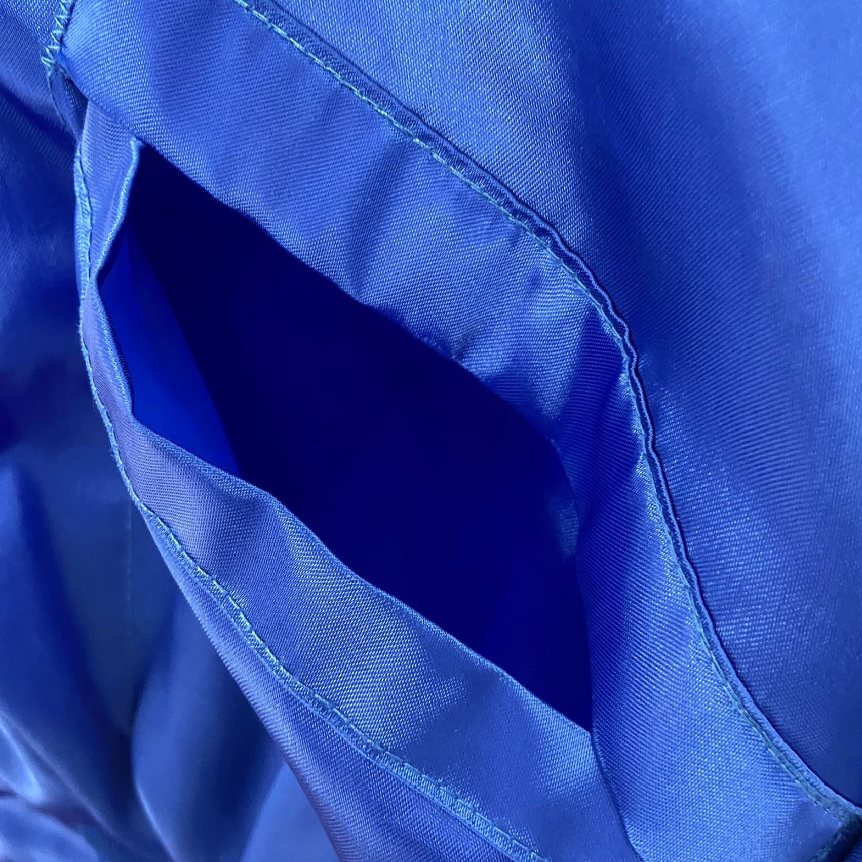 VINTAGE King Louie Bomber Jacket Adult Large Button Snap GTE Blue Union Mens L