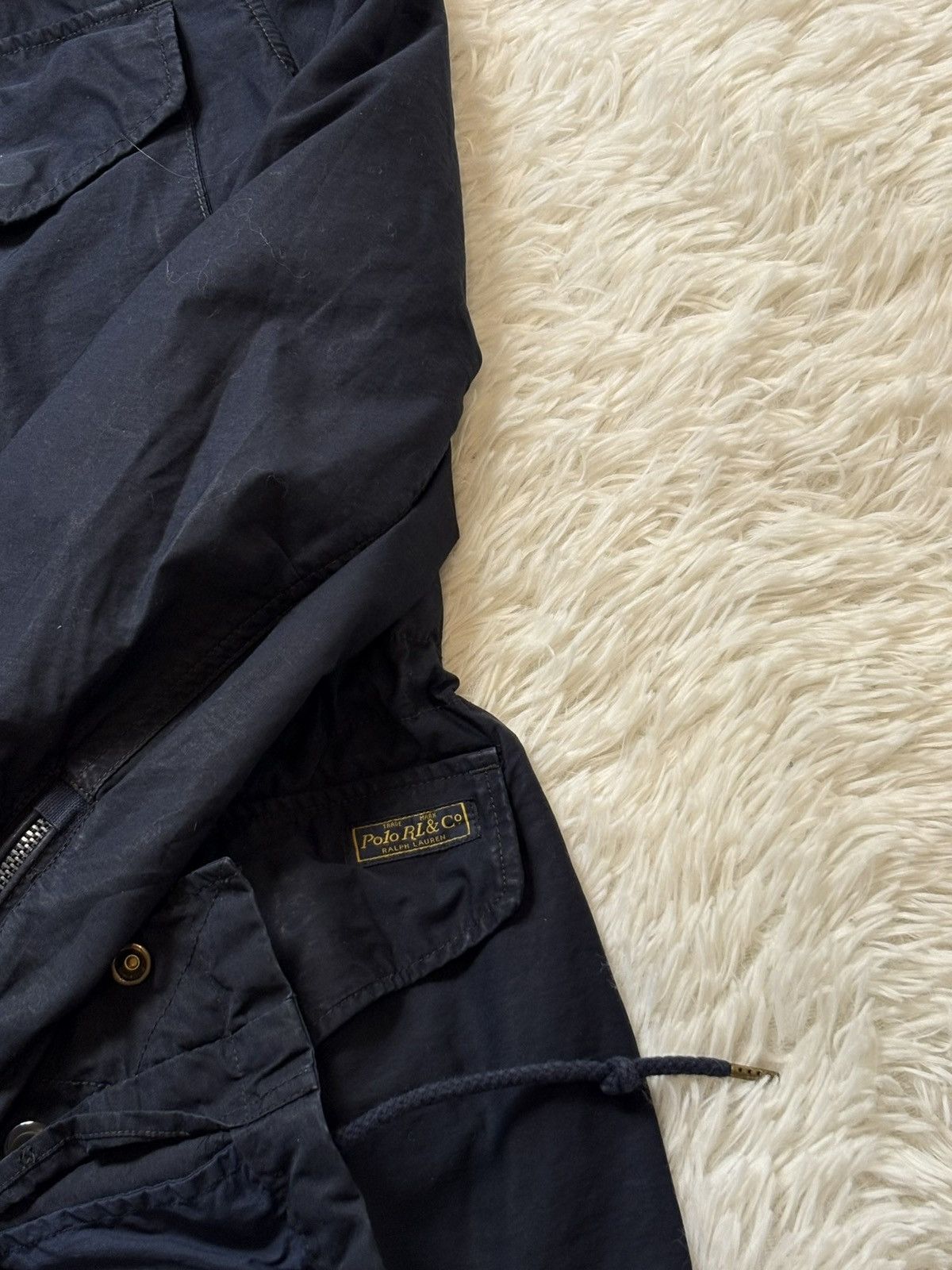 Polo Ralph Lauren Navy Military Safari Jacket Ralph Lauren Men’s M – Vintage Size US M / EU 48-50 / 2 - 3 Thumbnail