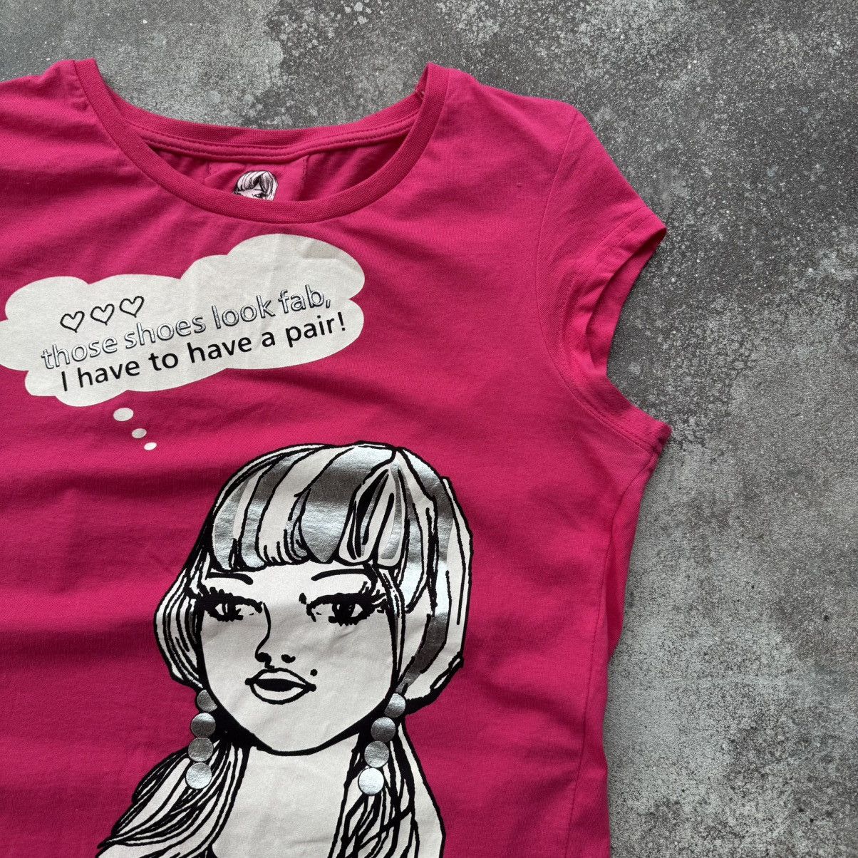 Hysteric Glamour × Japanese Brand × Vintage Amazing 2000’s Aesthetic Y2K Sexy Girl Glam T-Shirt Size M / US 6-8 / IT 42-44 - 5 Thumbnail