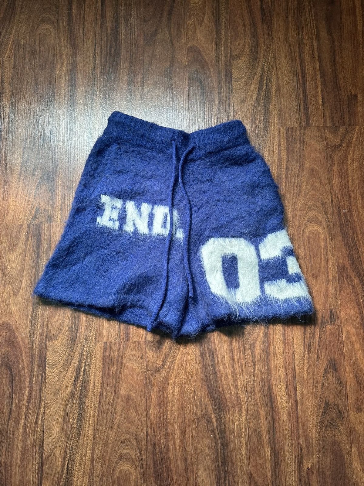 Hype × Streetwear End Days Blue Mohair Shorts | Grailed