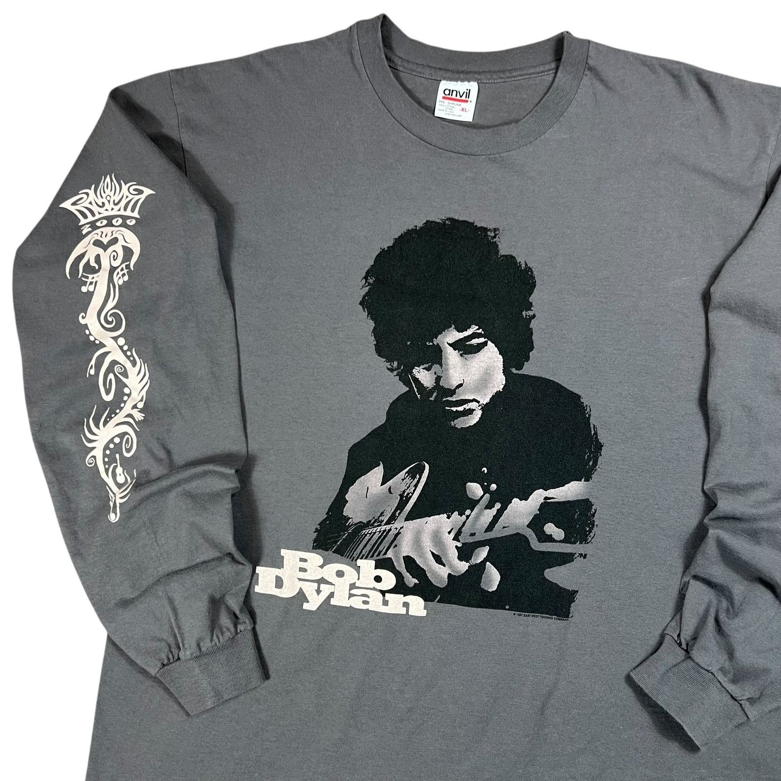 Anvil × Band Tees × Vintage Vintage 2000 Bob Dylan tour long sleeve print band shirt Size US XL / EU 56 / 4 - 4 Thumbnail
