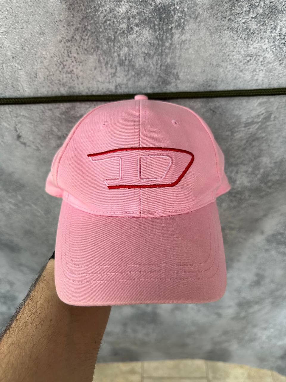 Diesel × Vintage Pink Diesel Baseball Cap Red Logo Embroidered OneSize Unisex Size ONE SIZE - 1 Thumbnail