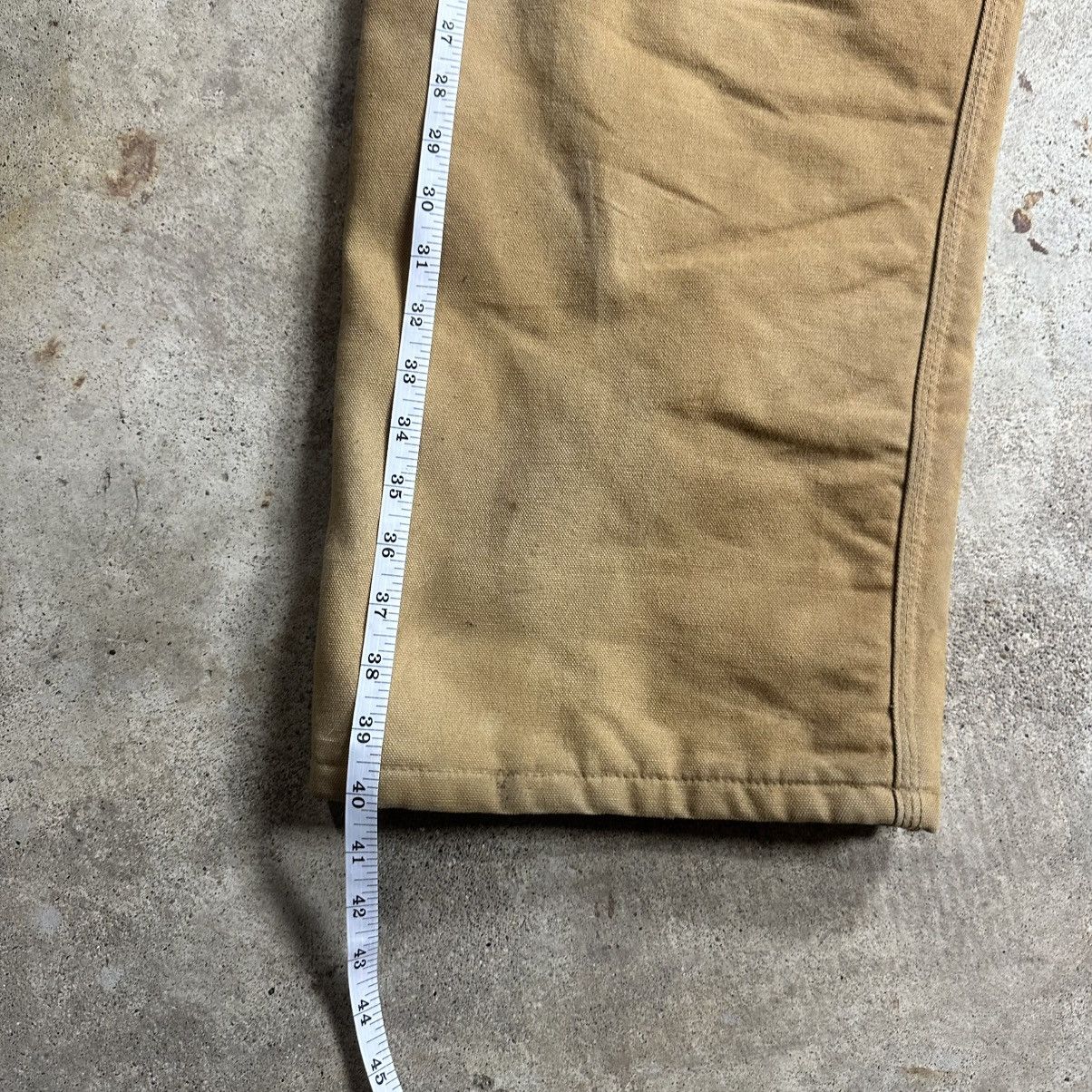Carhartt Vintage 90s Made in USA Tan Carhartt Quilt Lined Coveralls Size US 40 / EU 56 - 20 Thumbnail