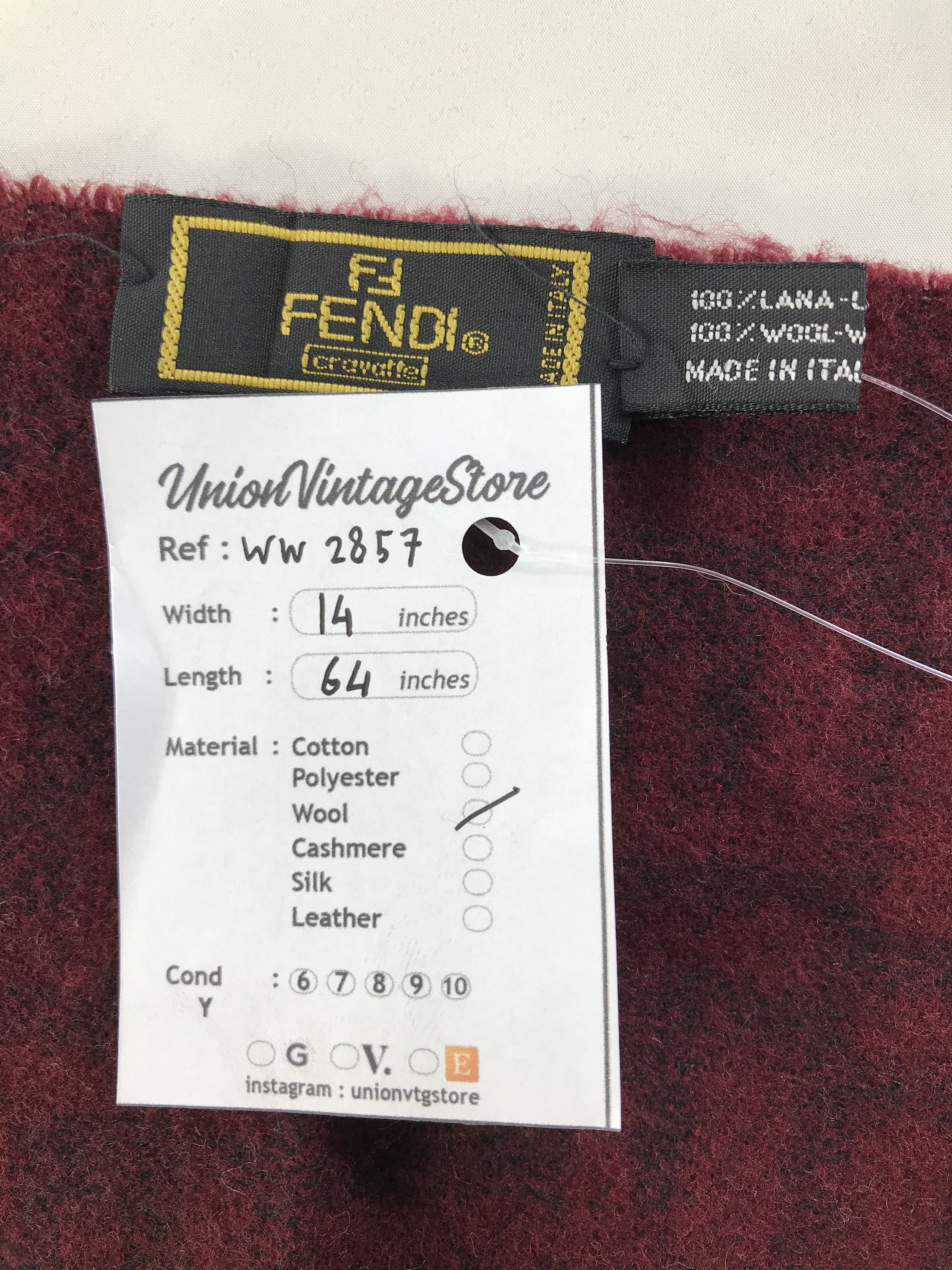 Vintage Fendi Scarf / Muffler / Neckwear - WW2857 Size ONE SIZE - 4 Thumbnail