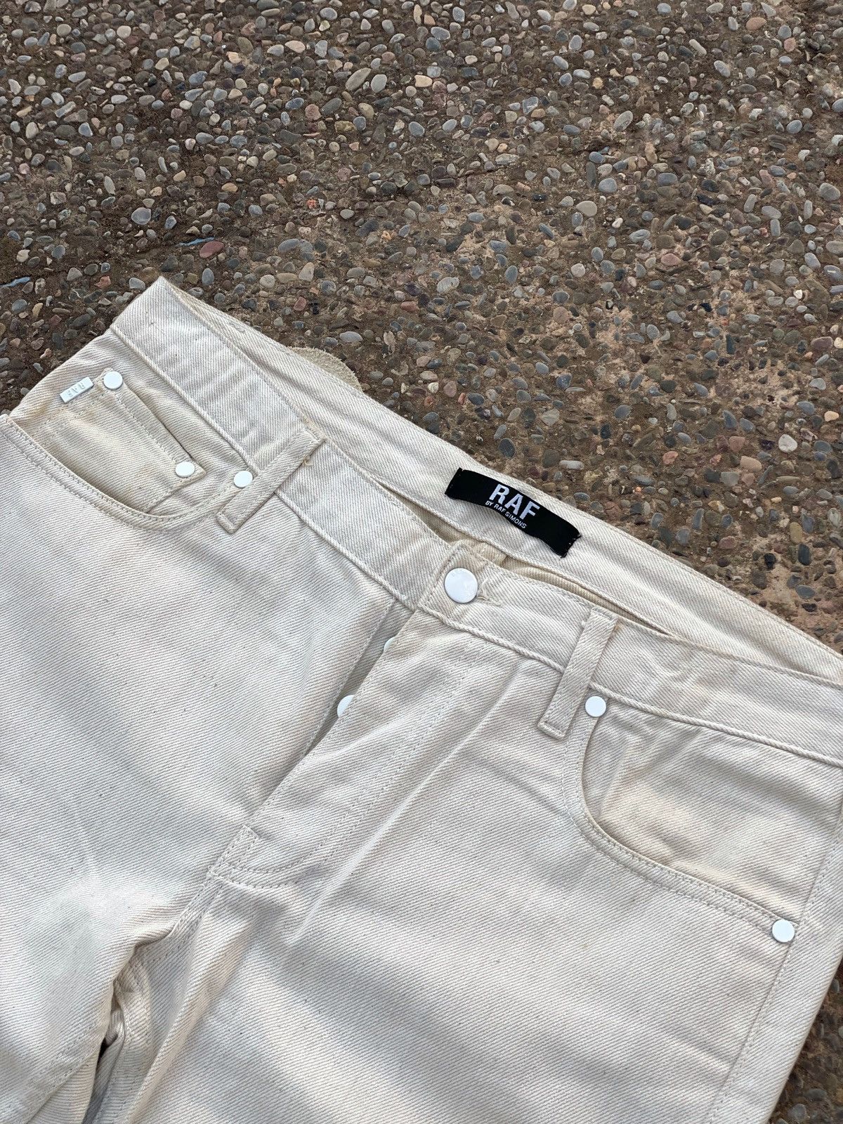 Raf Simons Raf by Raf Simons Off white color jeans Size US 33 - 5 Thumbnail