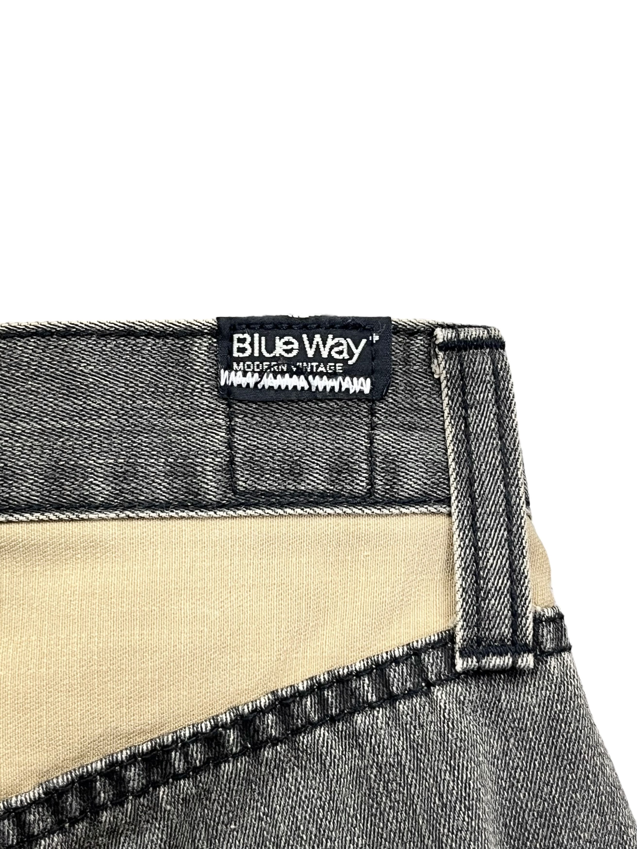 Blue Blue Japan FYE🔥Vintage BLUEWAY JAPAN Hybrid Denim Made In JAPAN Size US 28 / EU 44 - 8 Thumbnail