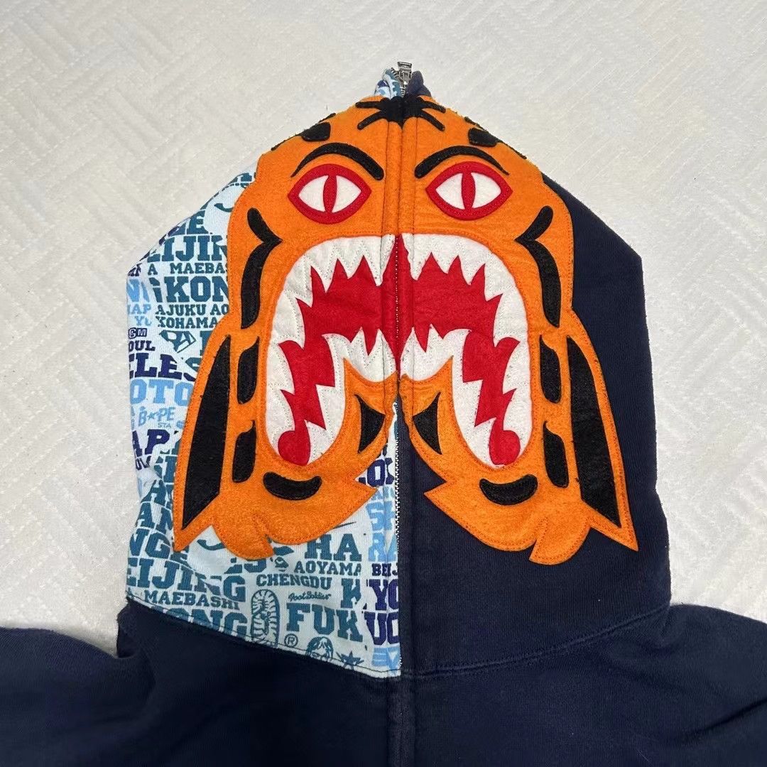 Bape CAMO TIGER FULL ZIP HOODIE Size US XL / EU 56 / 4 - 2 Thumbnail
