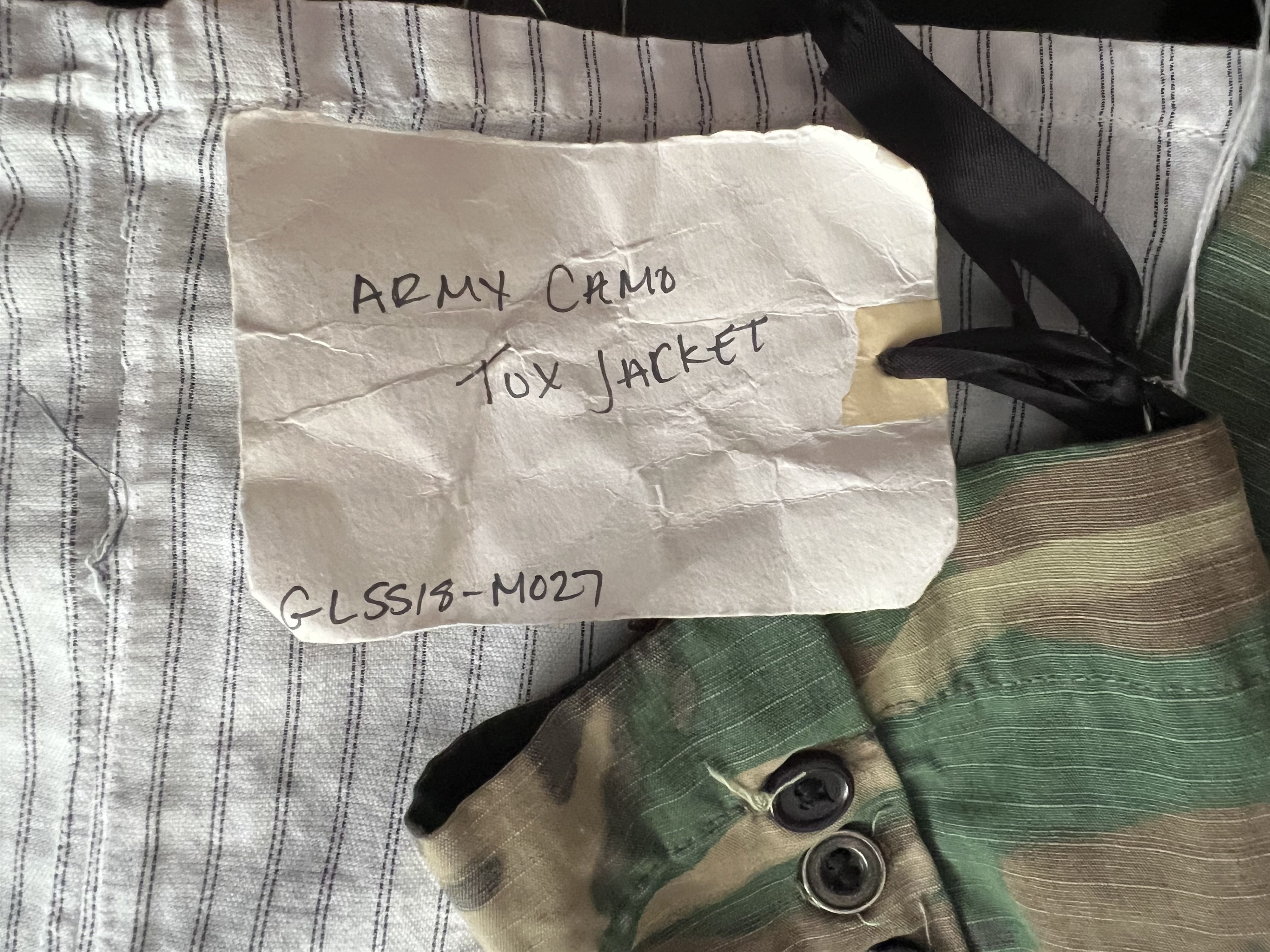 Greg Lauren GL Army Camo Tux Cargo Jacket Size US M / EU 48-50 / 2 - 7 Thumbnail