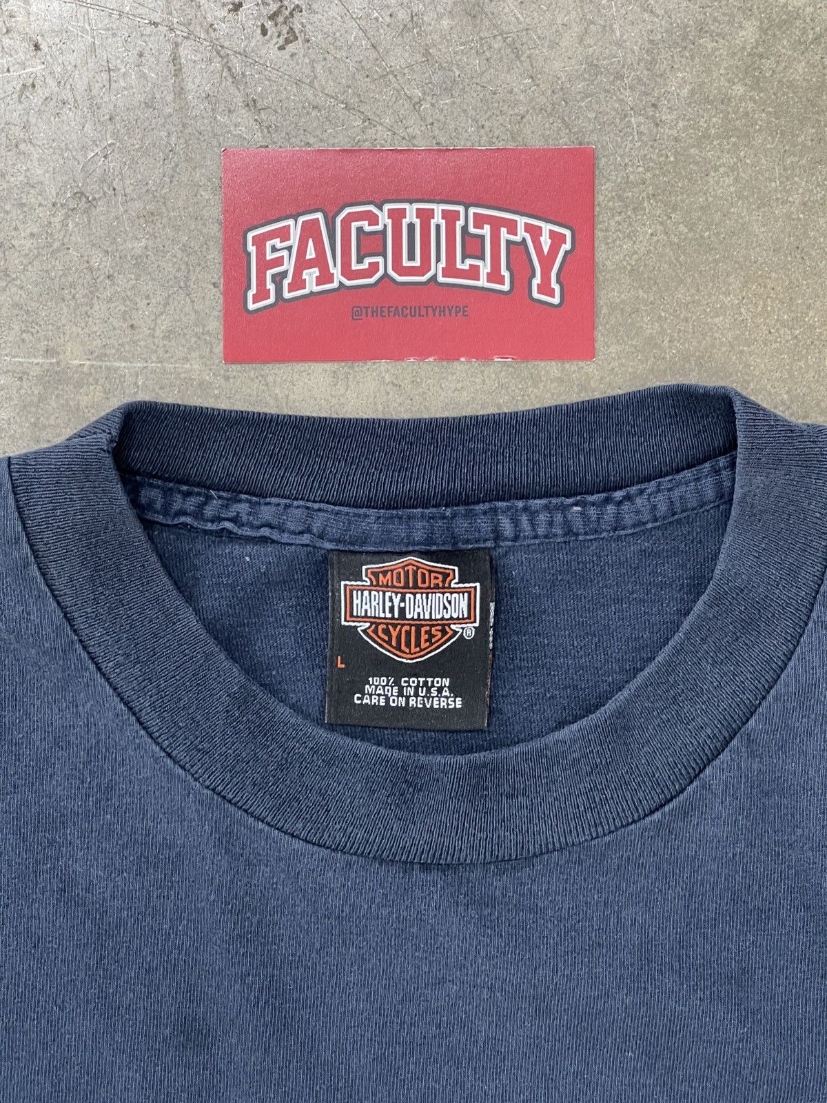 Harley Davidson Vintage 2002 Harley Davidson Spirit Pittsburgh Tee Large Size US L / EU 52-54 / 3 - 3 Thumbnail