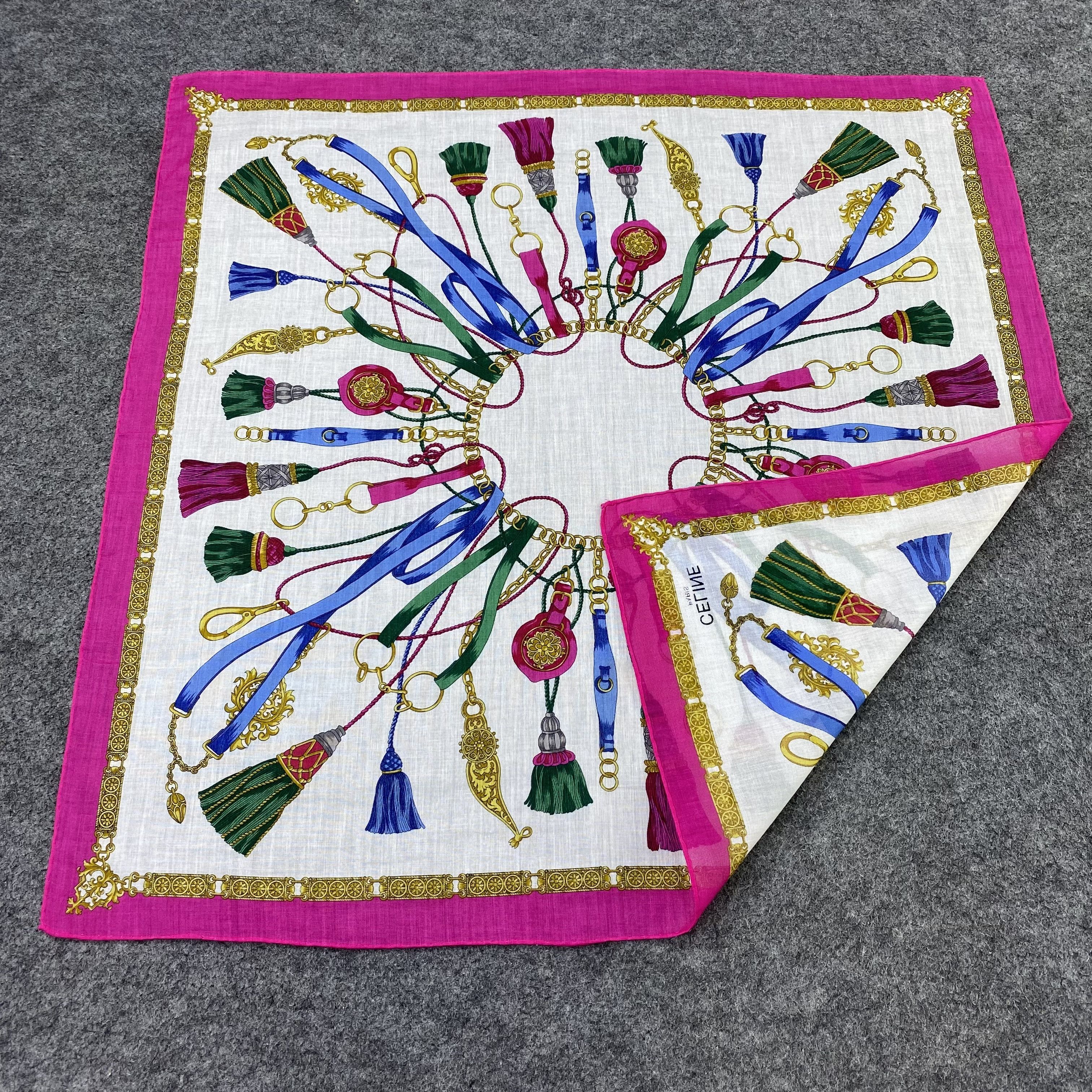 Celine Celine Handkerchief Neckerchief Bandana-B1827 Size ONE SIZE - 5 Thumbnail