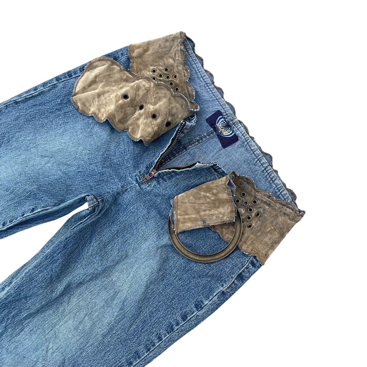 Hysteric Glamour ANGELS WASHED GENUINE LEATHER BELT FLARE PANTS Size 26" / US 2 / IT 38 - 9 Thumbnail