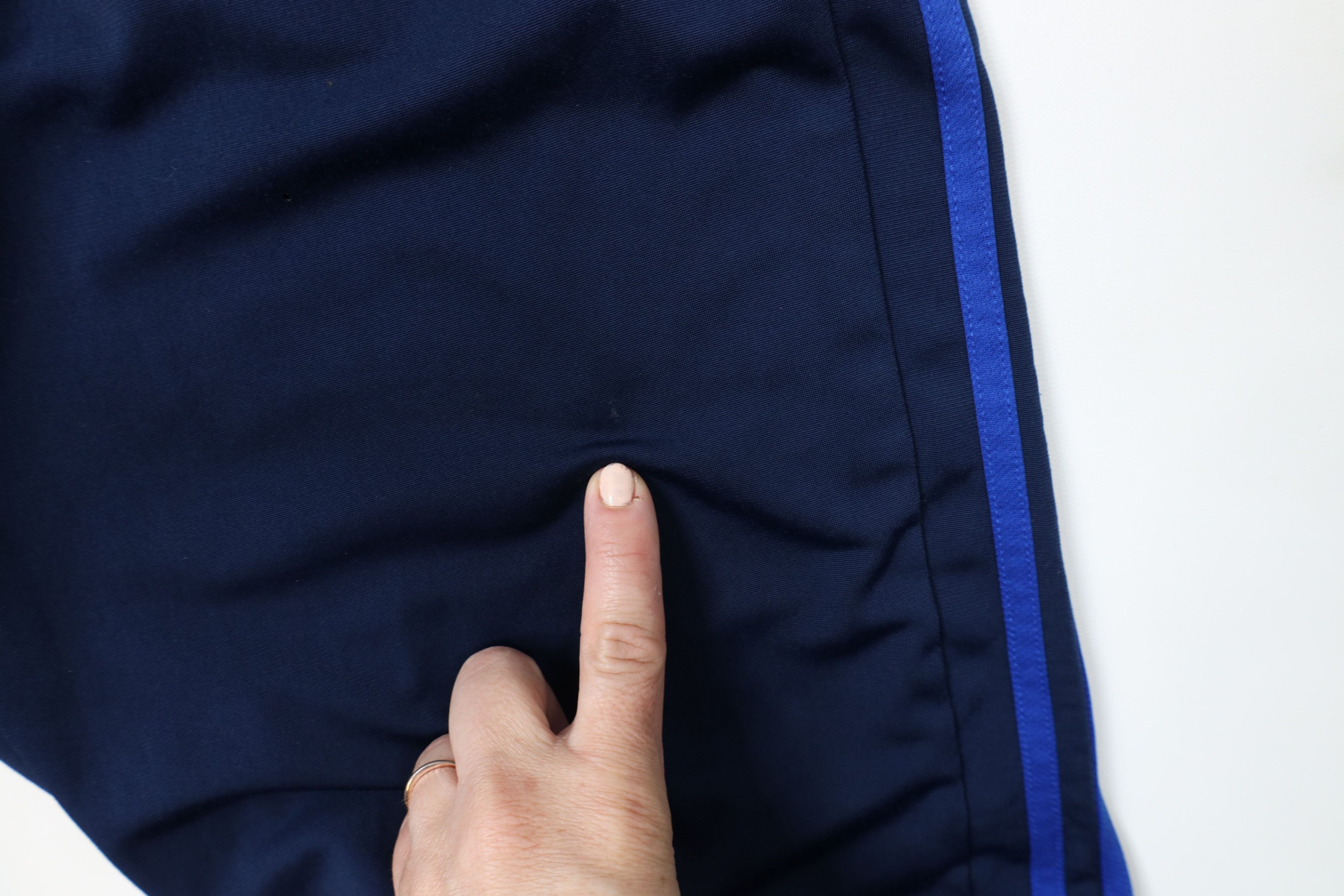 Adidas × Vintage Vintage Adidas Spell Striped Wide Leg Sweatpants Pants Blue Size US 36 / EU 52 - 10 Thumbnail