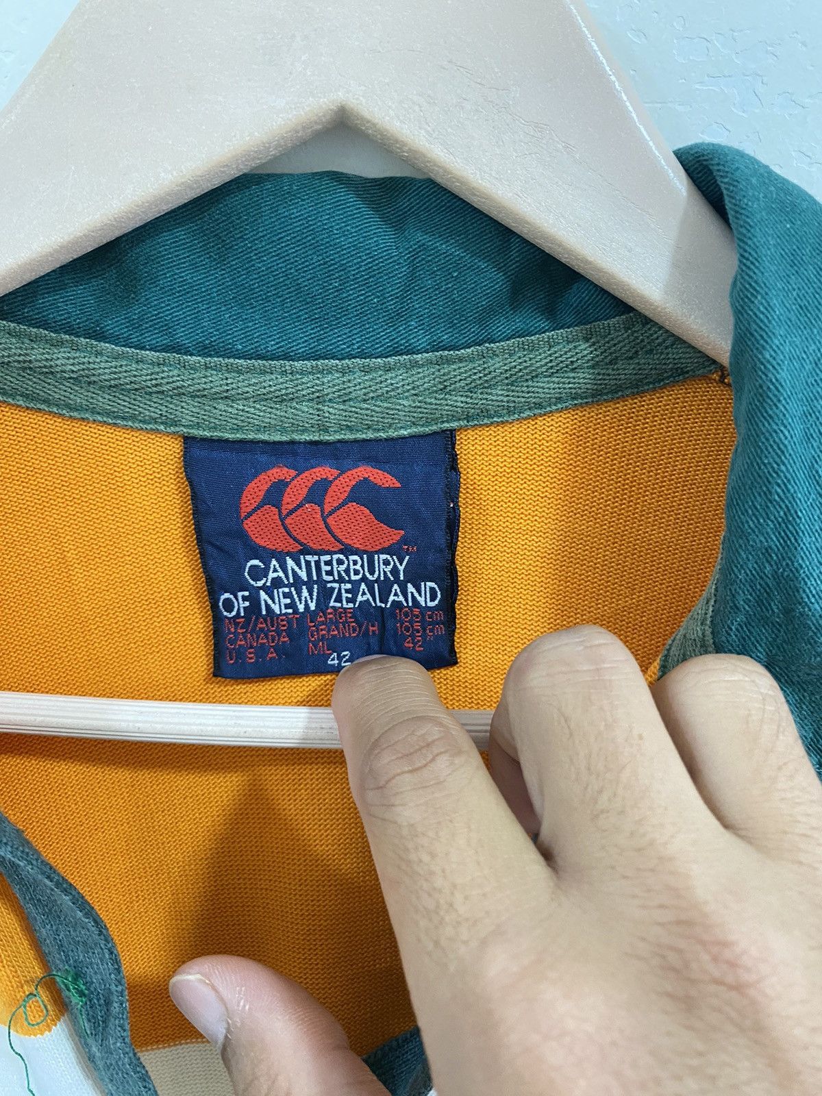 Canterbury of New Zealand Anzacs XV Canterbury rugby jersey Years 1989 Rare Shirt ‼️‼️ Size US L / EU 52-54 / 3 - 5 Thumbnail