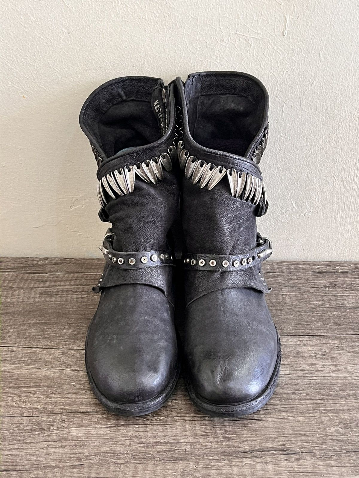 A.S.98 AS98 TOREY LEATHER ANKLE BOOTS Size US 10 / IT 40 - 1 Thumbnail