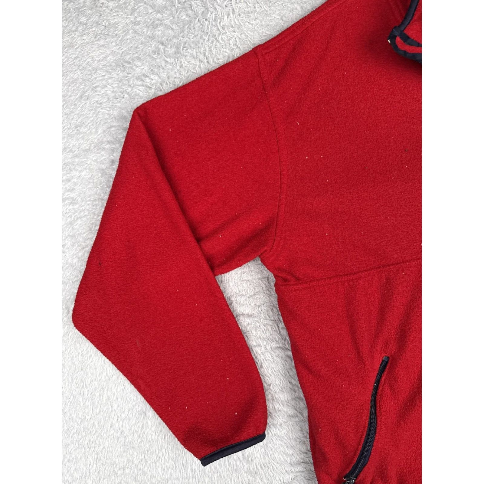 Timberland Timberland Jacket Men L Red Full Zip Pockets Outdoor Hiking Fleece Windbreaker Solid Red Logo Costa Rica Mens Large Size US L / EU 52-54 / 3 - 5 Thumbnail