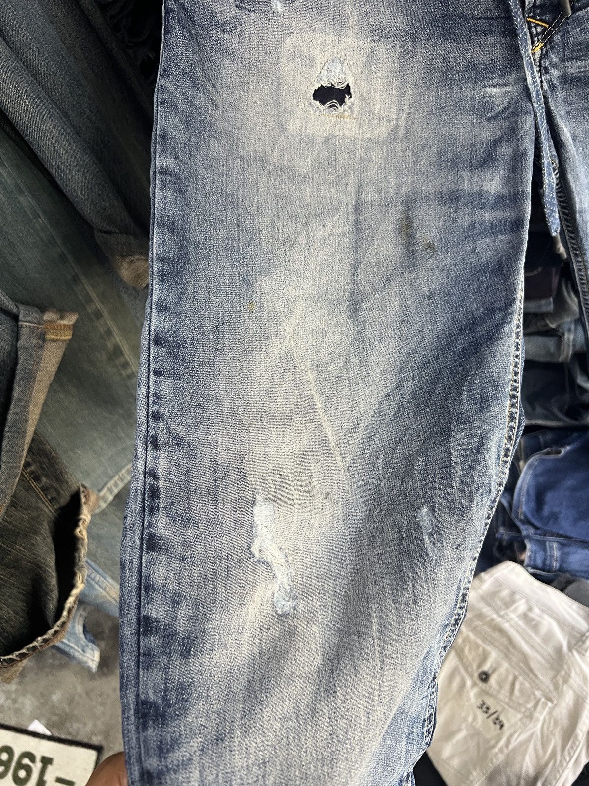 Diesel 🔥Diesel Waykee Distressed Denim Sweatpant Jogger Size US 34 / EU 50 - 9 Thumbnail