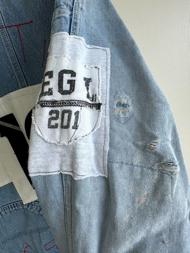 Greg Lauren greg lauren Badge denim polo shirt 2506-Nextarrow Size US M / EU 48-50 / 2 - 8 Thumbnail