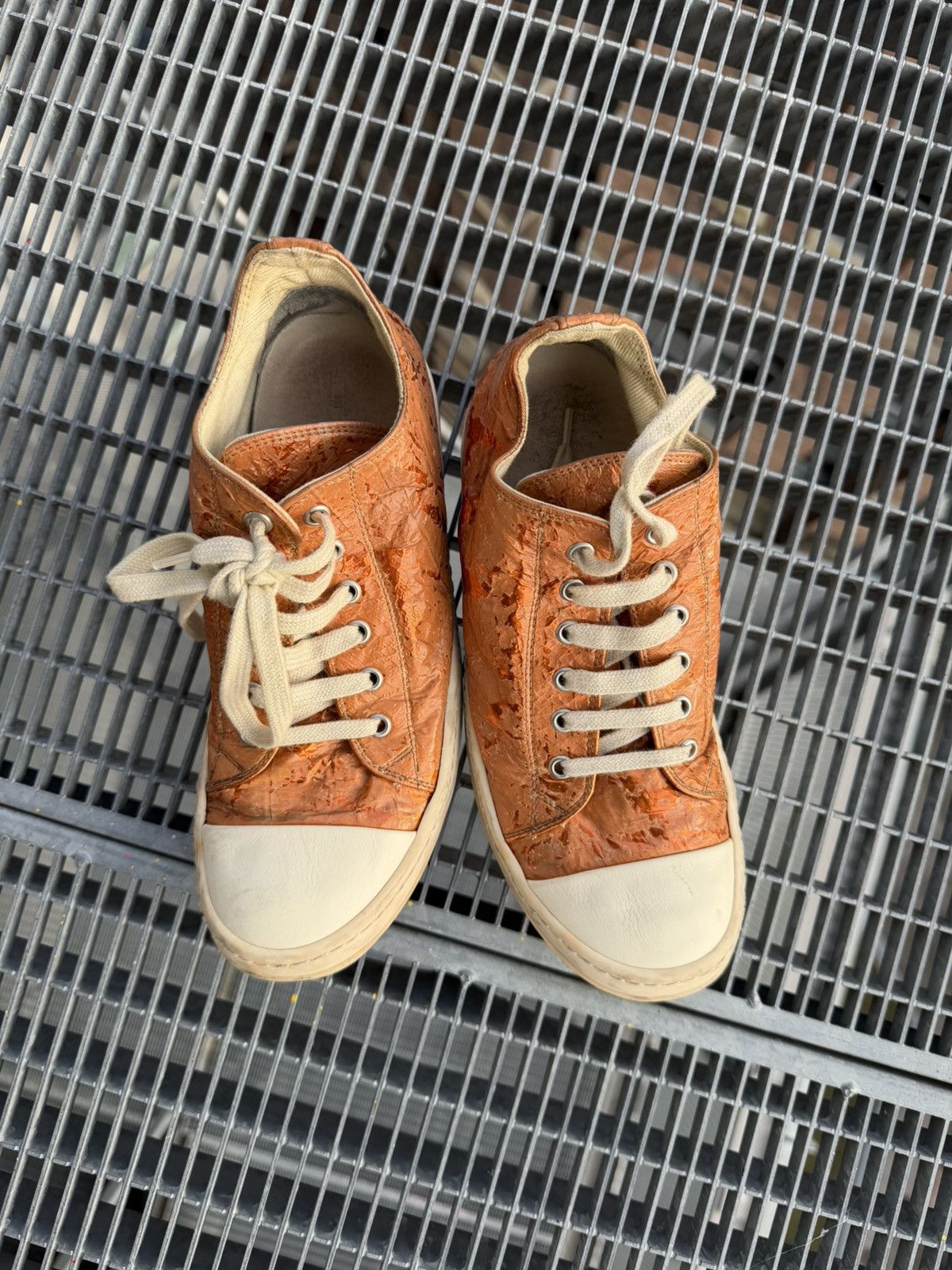 Rick Owens Drkshdw Rick Owens Drkshdw Papaya Low Ramones Size US 6.5 / IT 36.5 - 5 Thumbnail