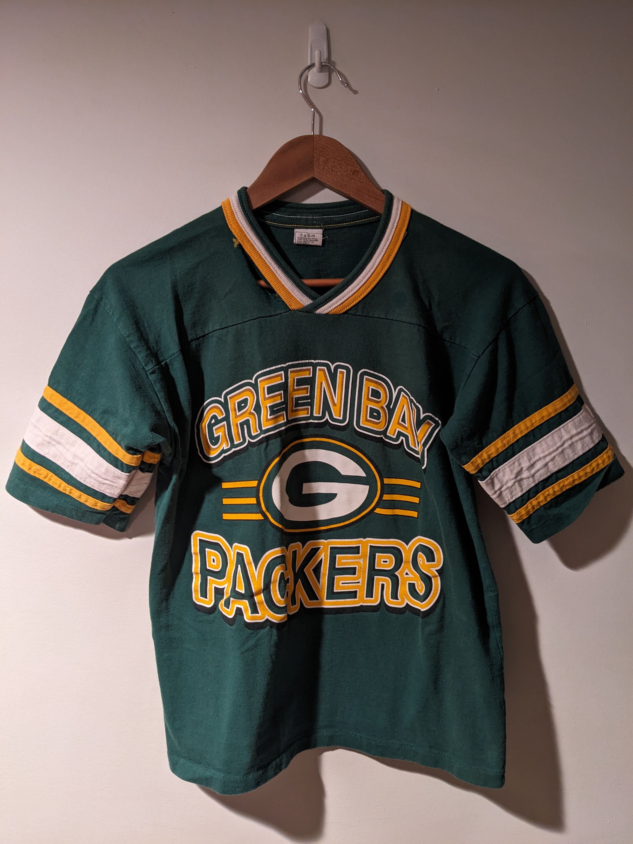 NFL × Vintage Vintage 90s Green Bay Packers NFL BOYS 14/16 T-Shirt Size US M / EU 48-50 / 2 - 1 Thumbnail