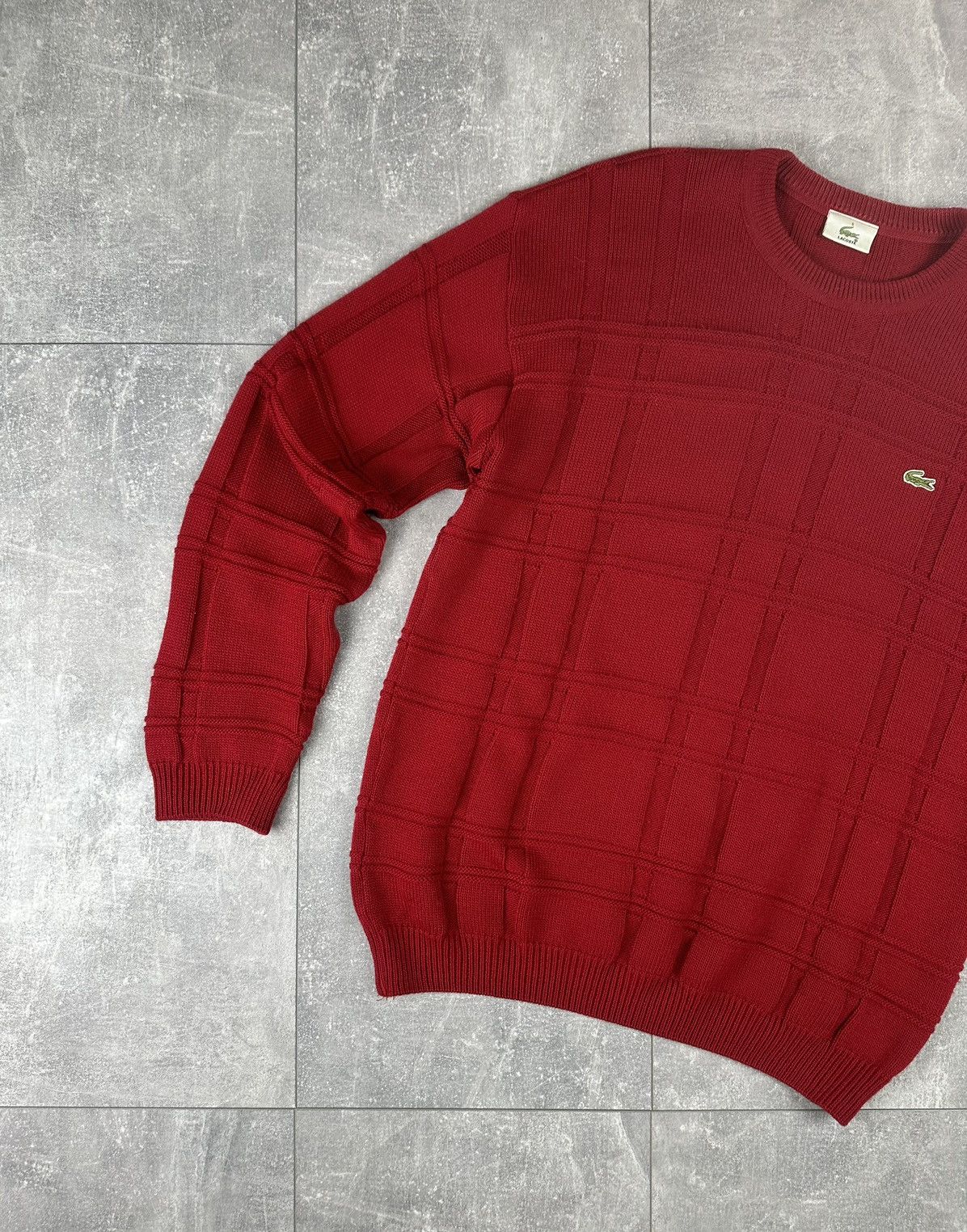 Lacoste Lacoste Cable Knit Mens Vintage Retro Small Logo Sweater Size US L / EU 52-54 / 3 - 3 Thumbnail