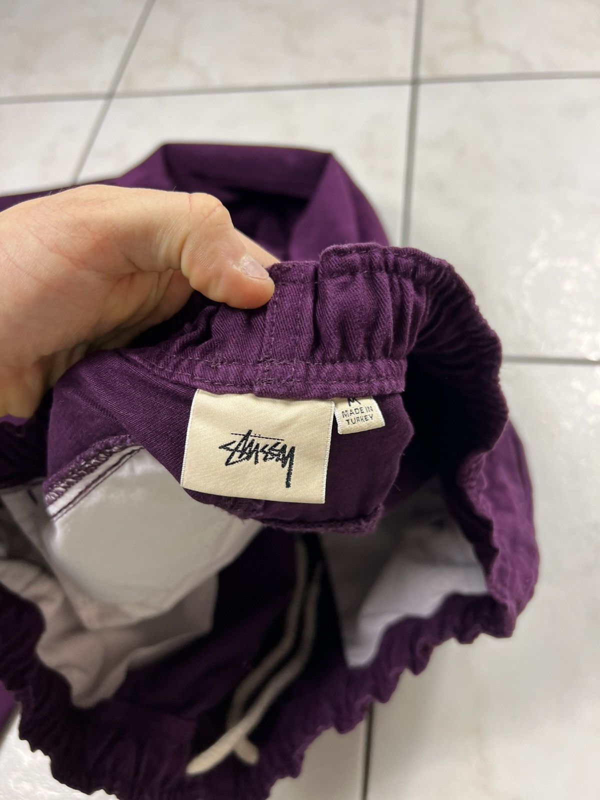 Stussy Stussy elastic stuff baggy brushed beach pant trousers lean Size US 32 / EU 48 - 16 Thumbnail