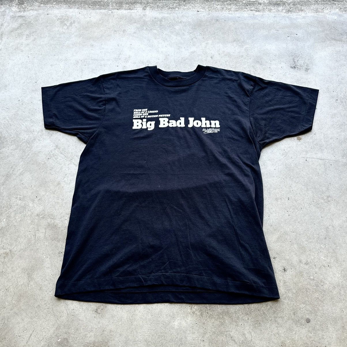 Vintage VINTAGE 80s BIG BAD JOHN PORN MOVIE TEE! Size US L / EU 52-54 / 3 - 4 Thumbnail