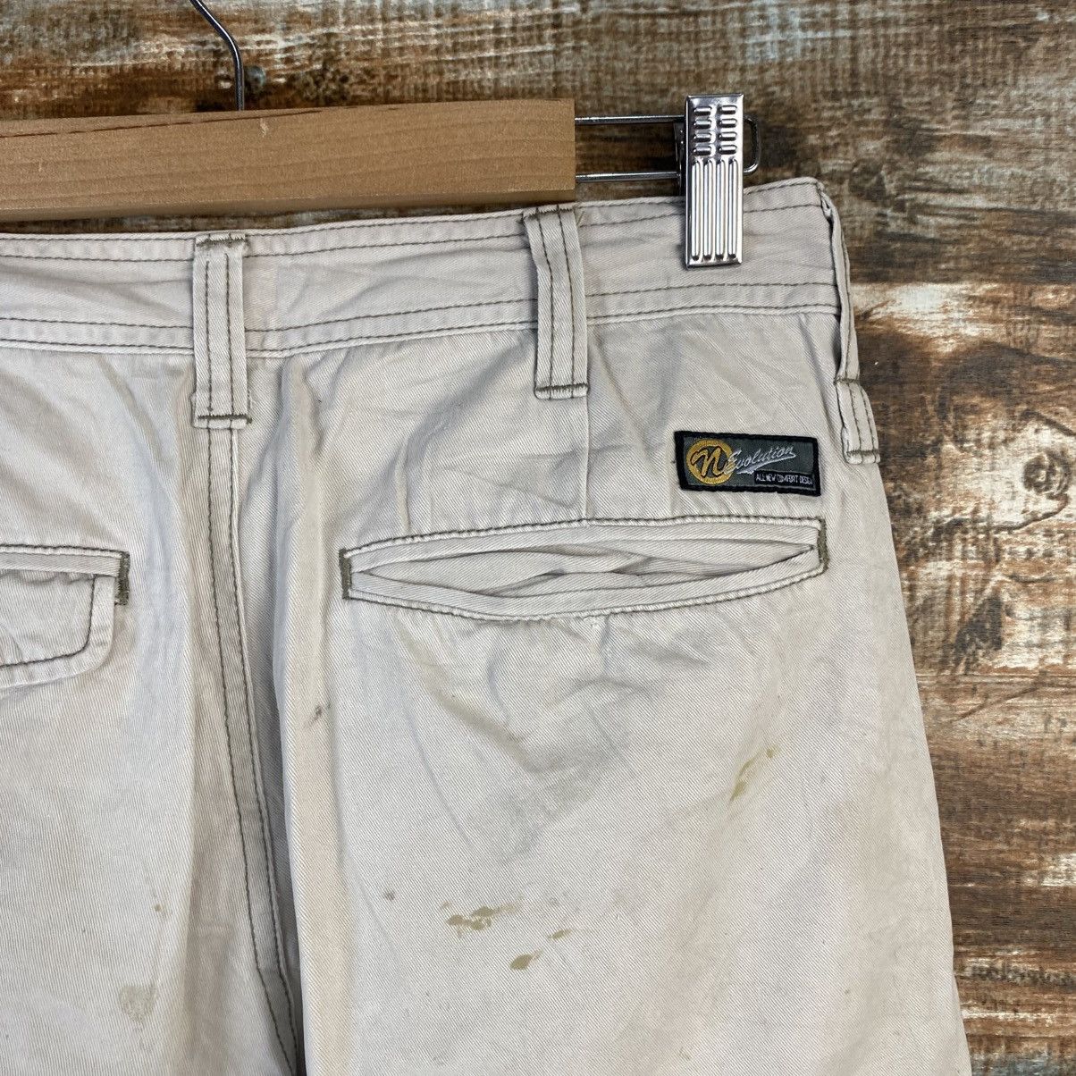 Japanese Brand DL Suolotions White Cargo Multipocket Pants #C967 Size 25" / US 0 / IT 36 - 22 Thumbnail