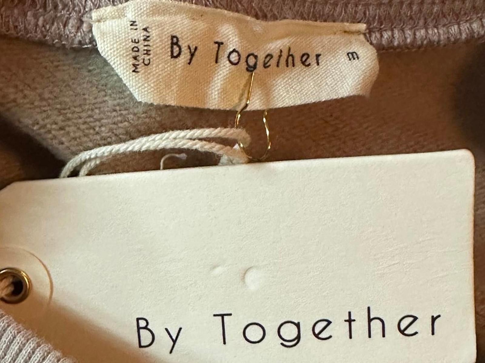 Other By Together Women's Beige Sweatshirt with Crochet Detail Size M / US 6-8 / IT 42-44 - 4 Thumbnail