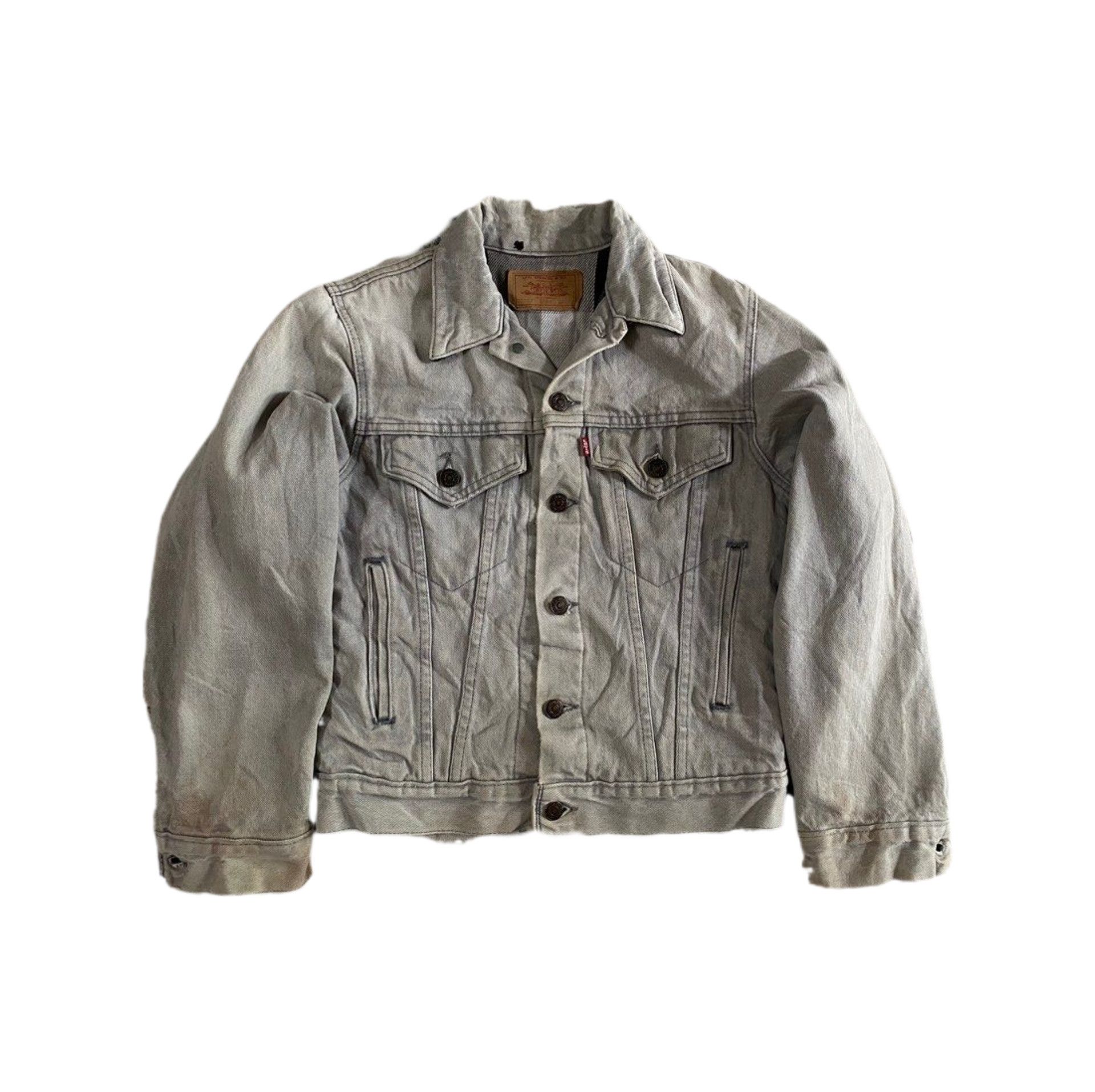 Levi's Vintage 80's Levi's 70707 Baggy Denim Jacket Plaid Lining Size US M / EU 48-50 / 2 - 1 Thumbnail