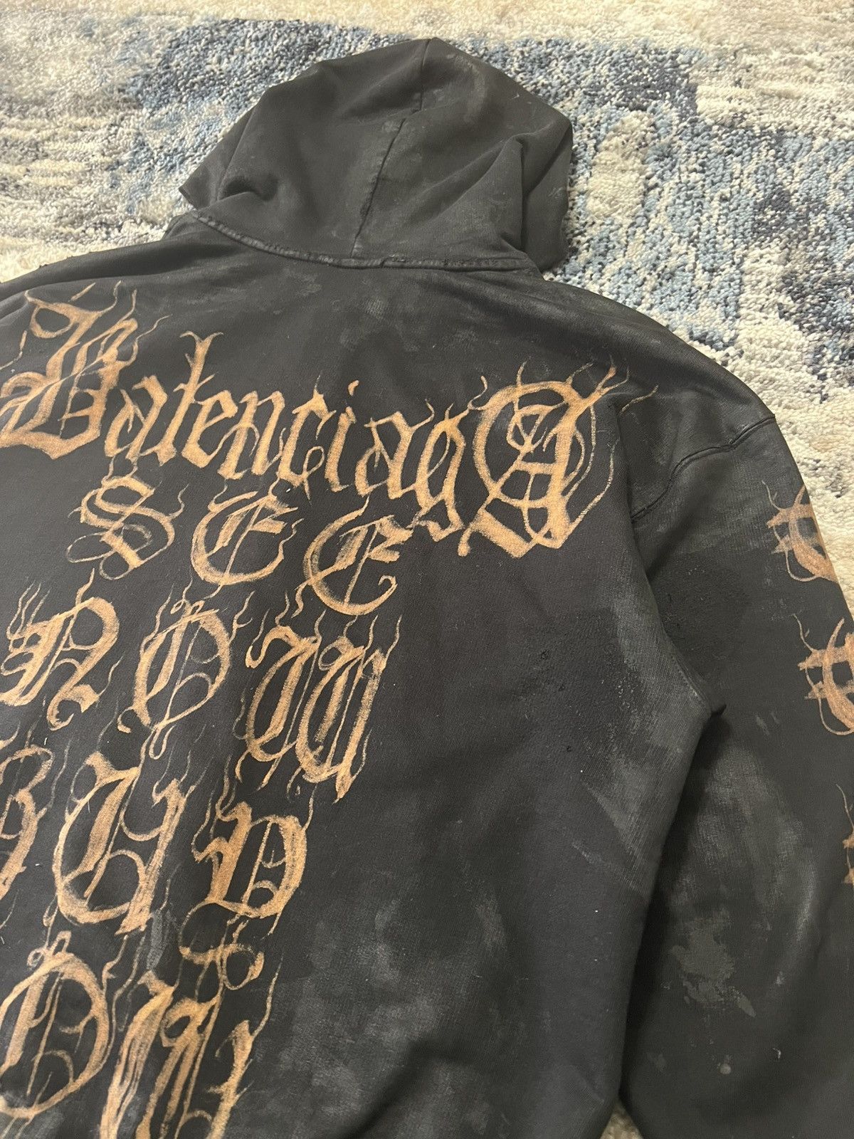 Balenciaga FW23 Balenciaga Mudwash Heavy Metal Zip Up Size US XS / EU 42 / 0 - 4 Thumbnail
