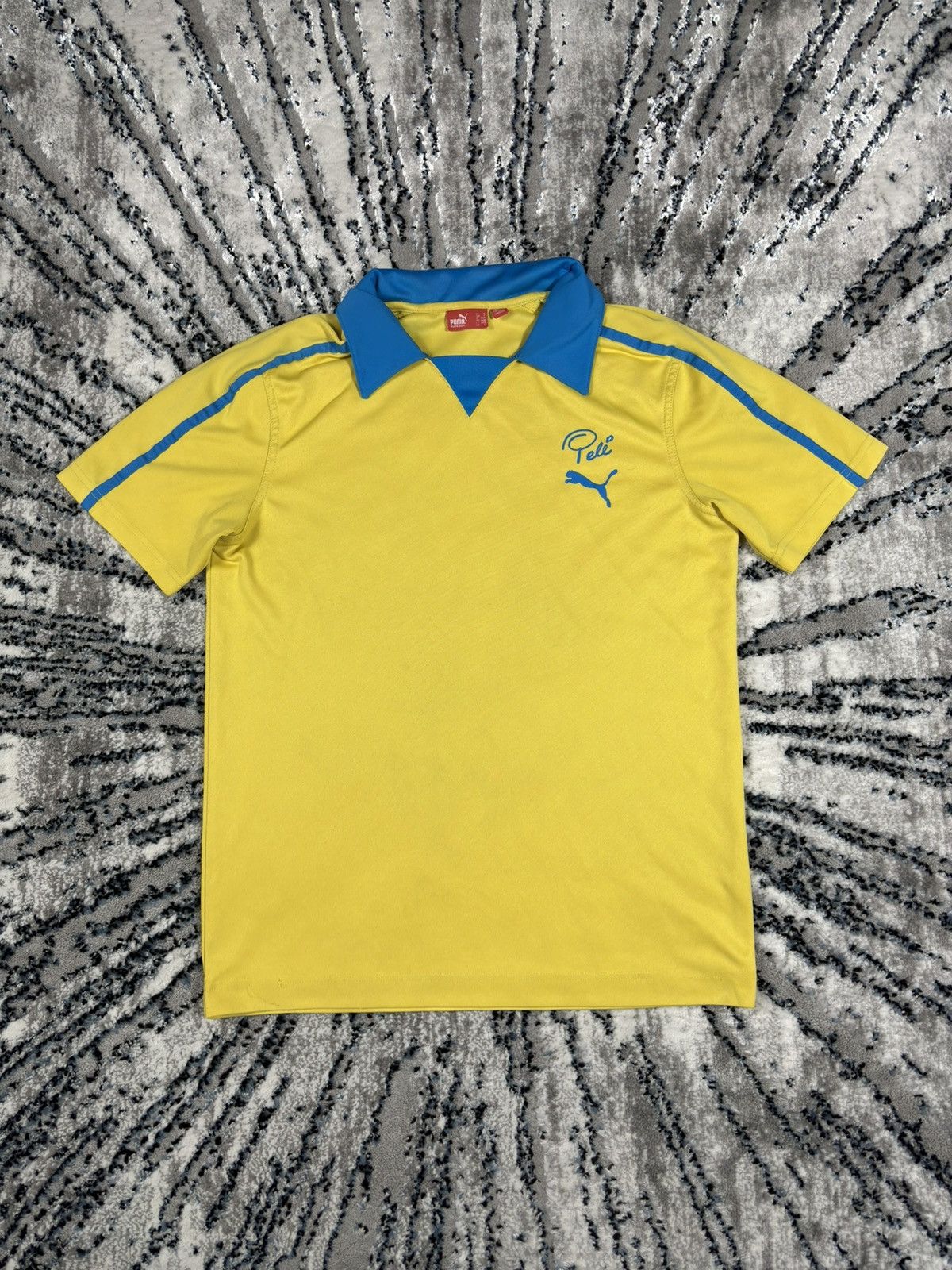 Penalty Vintage Puma Pele Soccer Jersey Blokecore Y2k 90s yellow Size US S / EU 44-46 / 1 - 1 Thumbnail