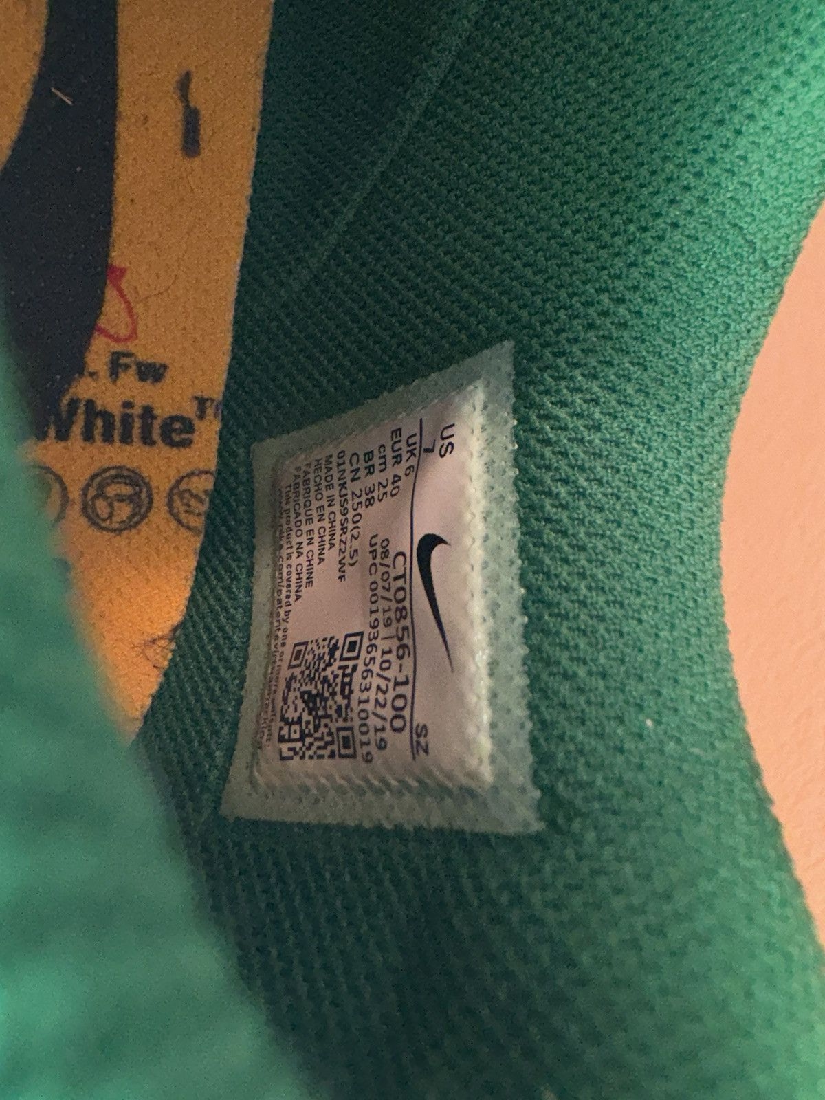 Nike × Off-White Nike Dunk Low Off-White Pine Green Size US 7 / EU 40 - 12 Thumbnail