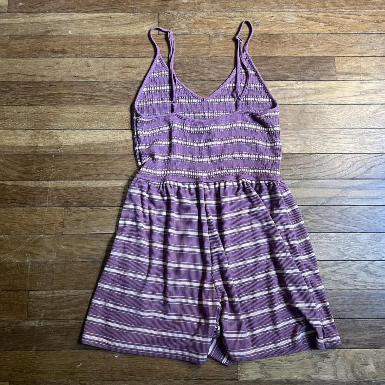 Other Wild Fable purple striped romper Size 32" / US 10 / IT 46 - 2 Thumbnail