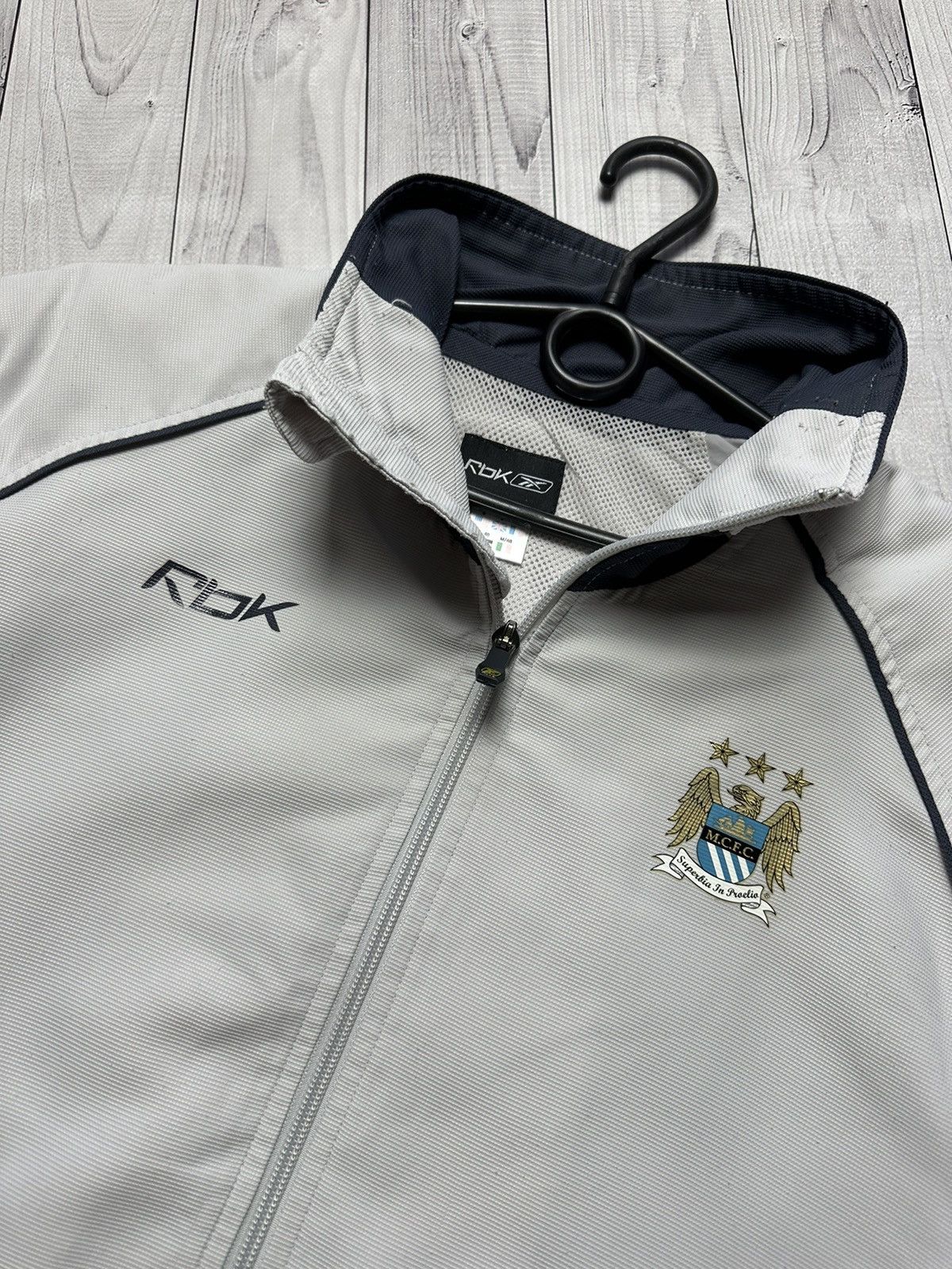 Reebok Vintage Reebok Manchester City soccer jacket big logo S/M Size US M / EU 48-50 / 2 - 4 Thumbnail