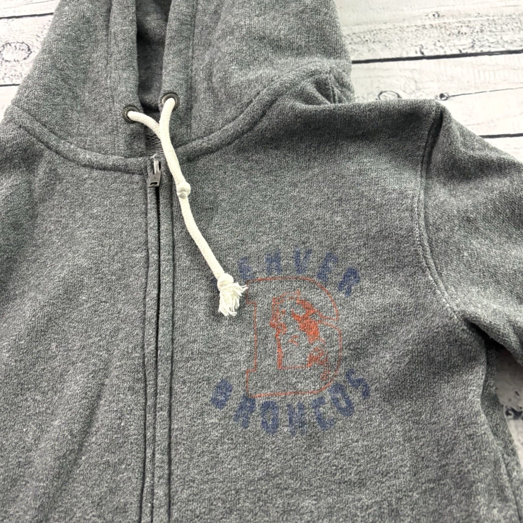 Junk Food Junk Food Denver Broncos Full Zip Hooded Sweatshirt Women's Small Gray Size S / US 4 / IT 40 - 2 Thumbnail