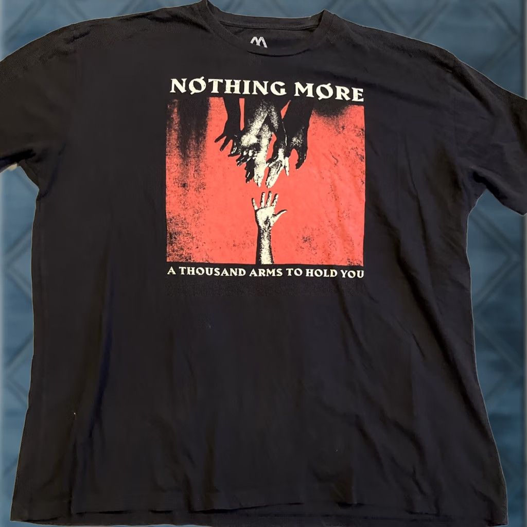 Vintage Nothing More T-Shirt 2019 The Truth Tour A Thousand Arms To Hold You XXL Black Cotton Crew Neck Short Sleeve Band Men Graphic Print Regular Size US XXL / EU 58 / 5 - 1 Thumbnail