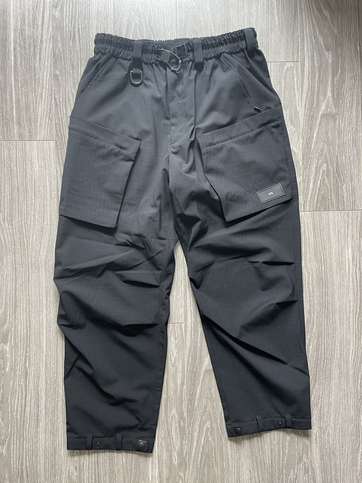 image of Adidas Y-3 Ripstop Cargo Pants in Black, Men's (Size 30)