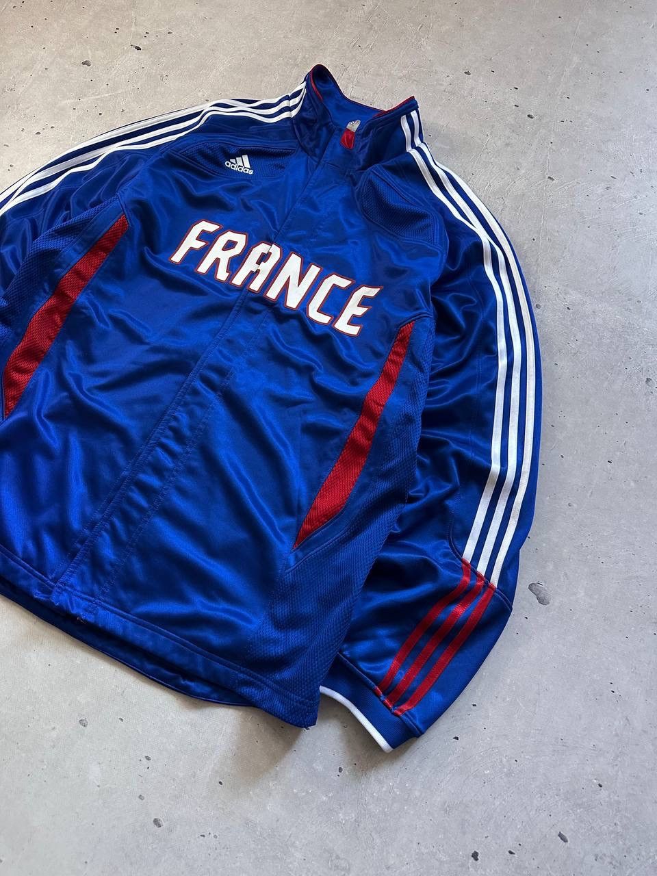 Adidas France National Basketball Team Jacket NBA Football Soccer Size US XXL / EU 58 / 5 - 2 Thumbnail