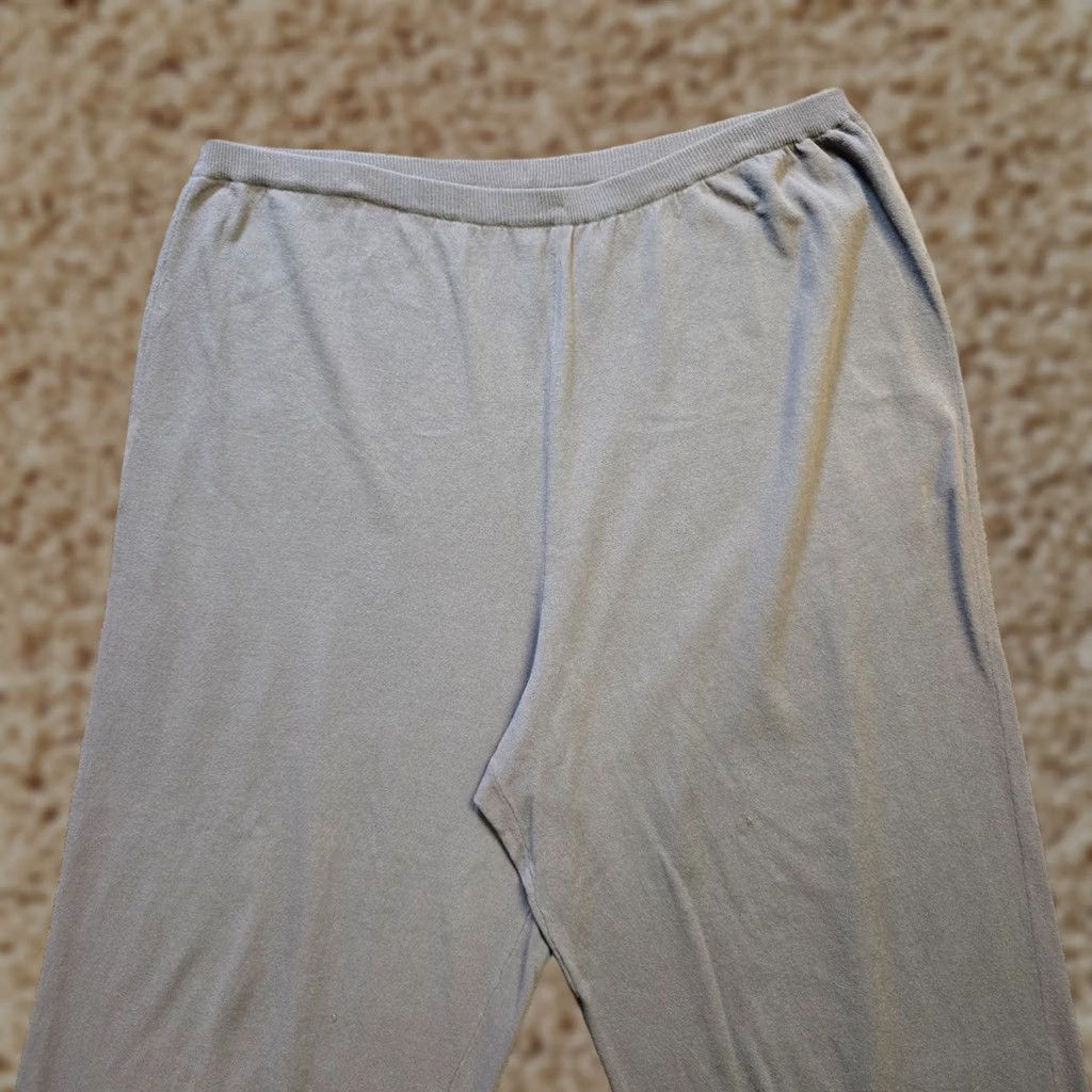 Eileen Fisher Eileen Fisher Pants Womens 3X Gray Stretch Knit Pull On Straight Leg Ankle Capul Capris? Size 40" / US 18 - 1 Thumbnail