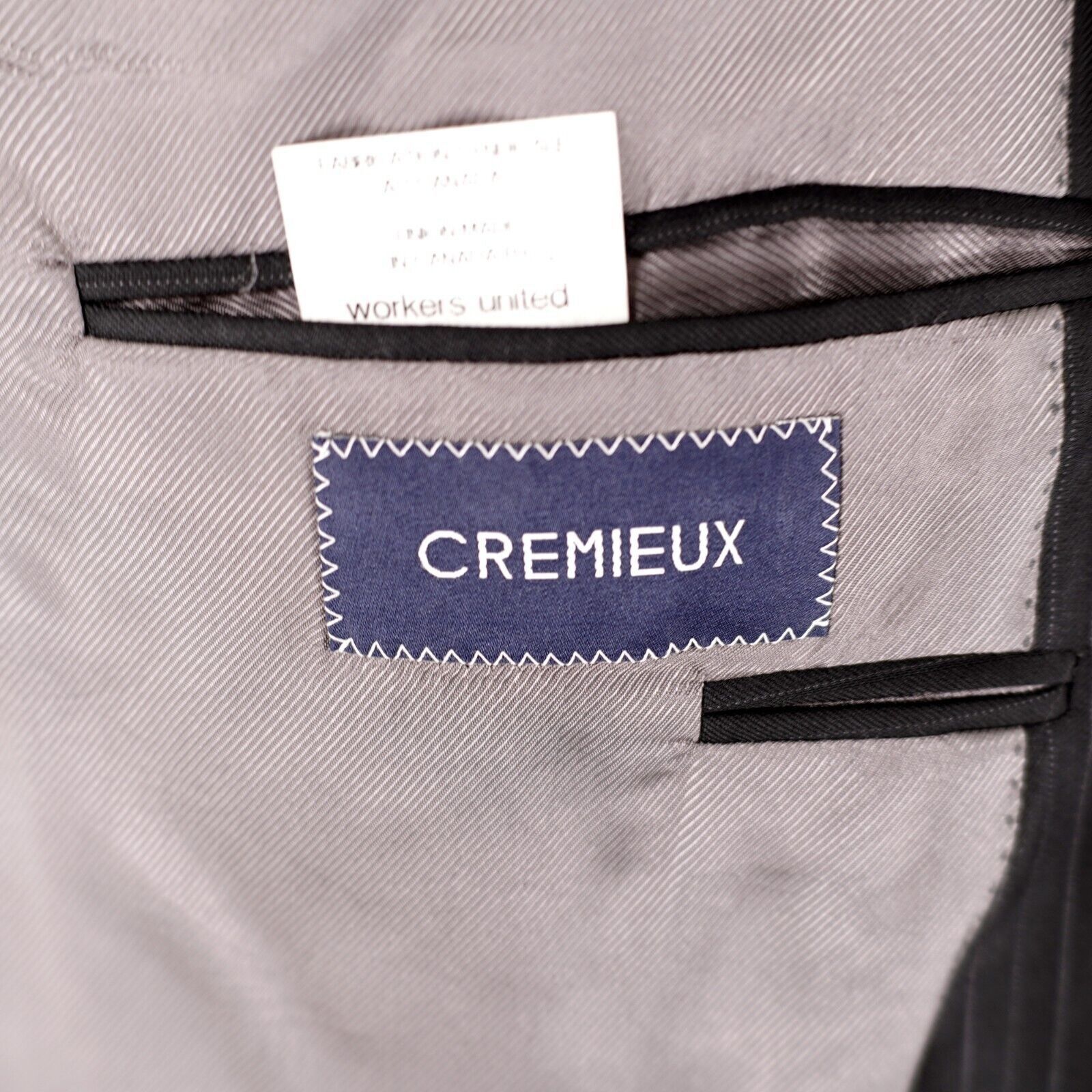 Loro Piana Loro Piana Cremieux Super 130s Wool Black Striped 2 Button S Size 42R - 10 Thumbnail