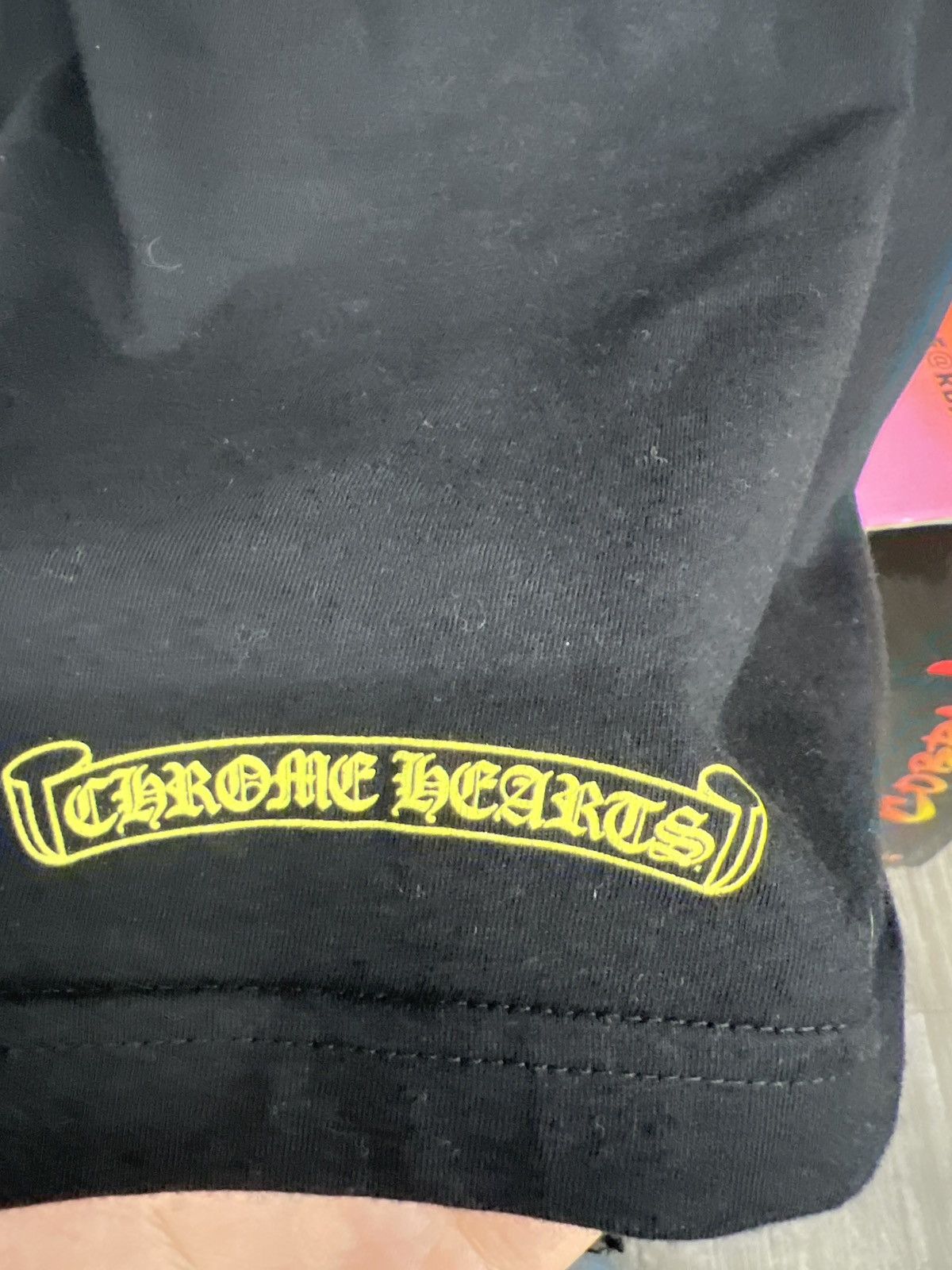 Chrome Hearts Chrome Heart Yellow Neck Logo Tee Size US S / EU 44-46 / 1 - 3 Thumbnail