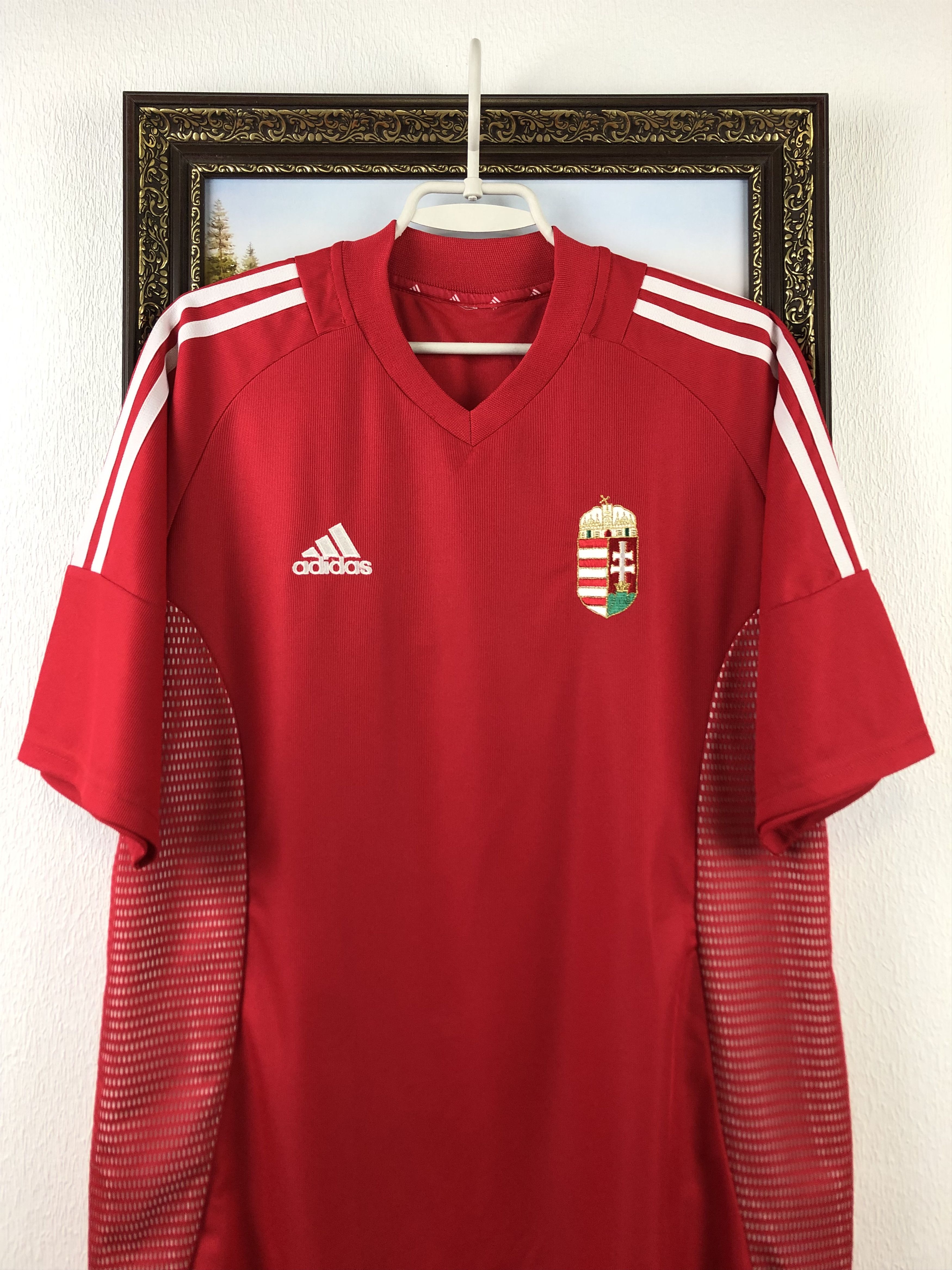 Vintage Vintage Adidas Hungary football shirt 2002 Soccer Jersey Size US XL / EU 56 / 4 - 2 Thumbnail