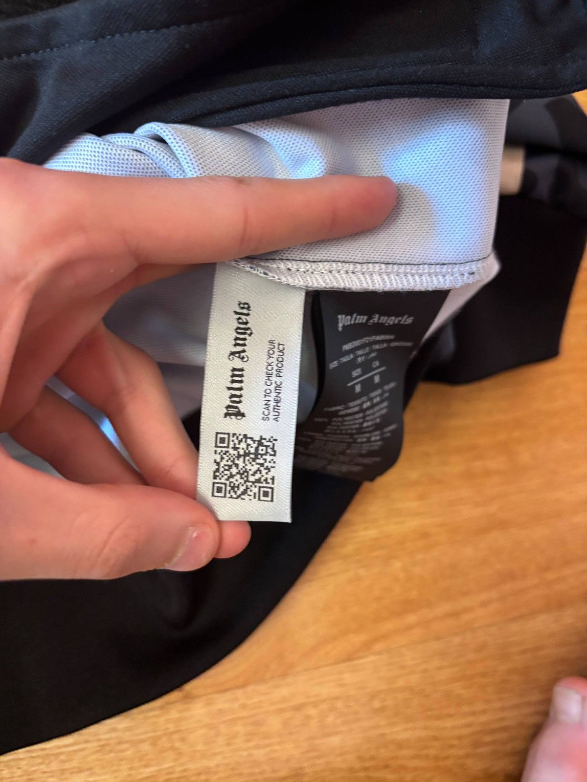 Palm Angels Palm Angels Night Camo Track Jacket Black White M Size US M / EU 48-50 / 2 - 8 Thumbnail